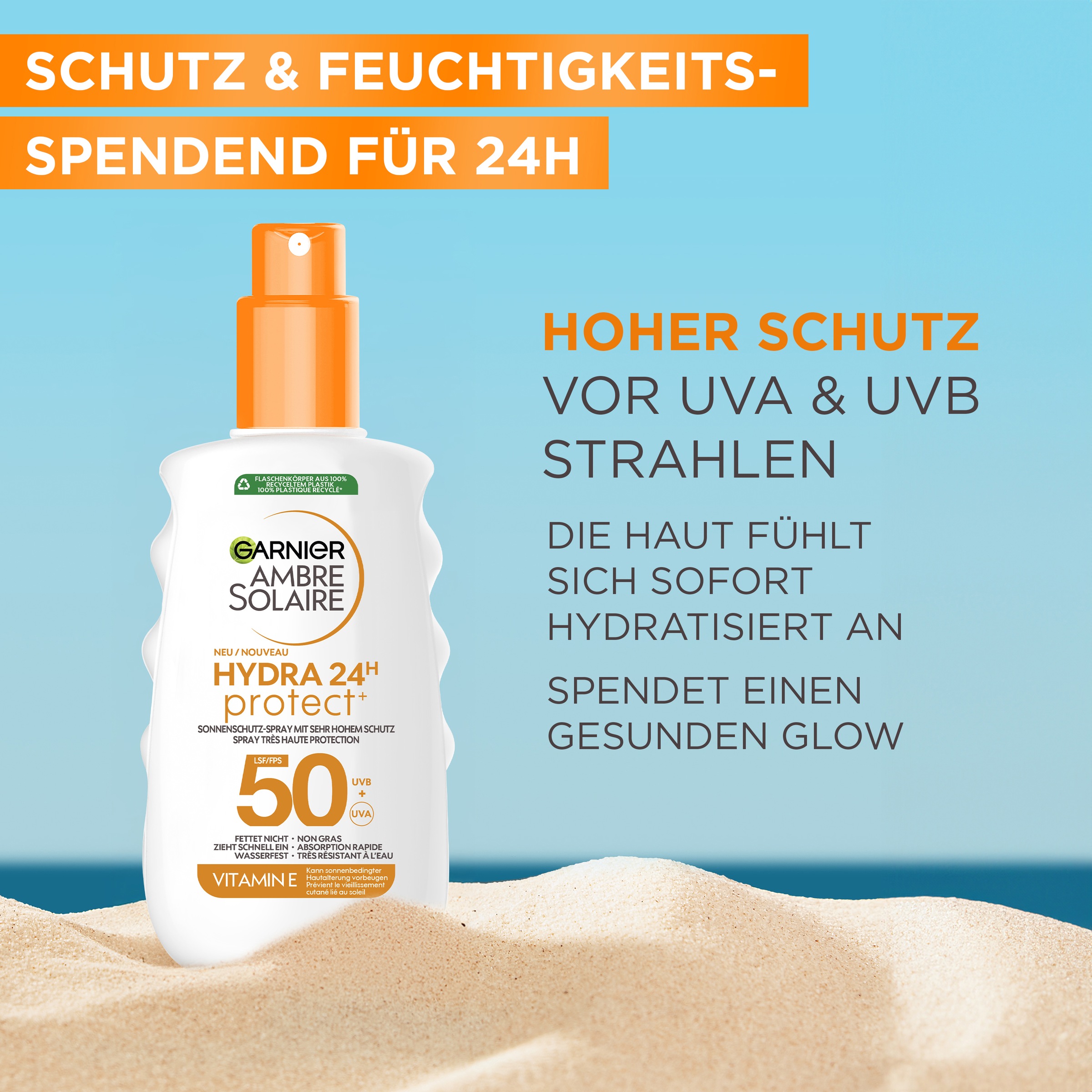 GARNIER After Sun-Spray »Garnier Hydra Protect+ 24h LSF 50«
