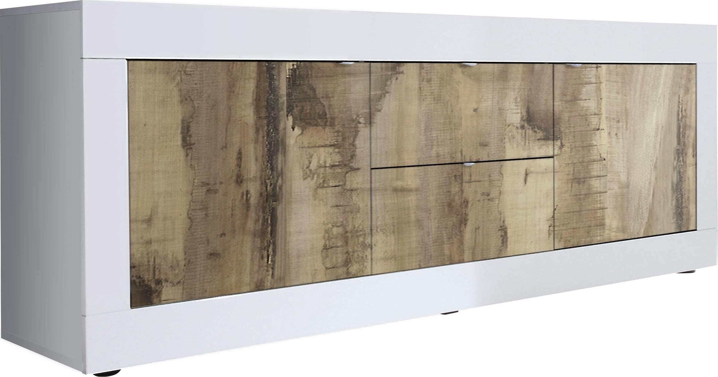 Home affaire Lowboard "Basic Breite 210 cm, TV-Board 2 Türen, 2 Schubkästen günstig online kaufen