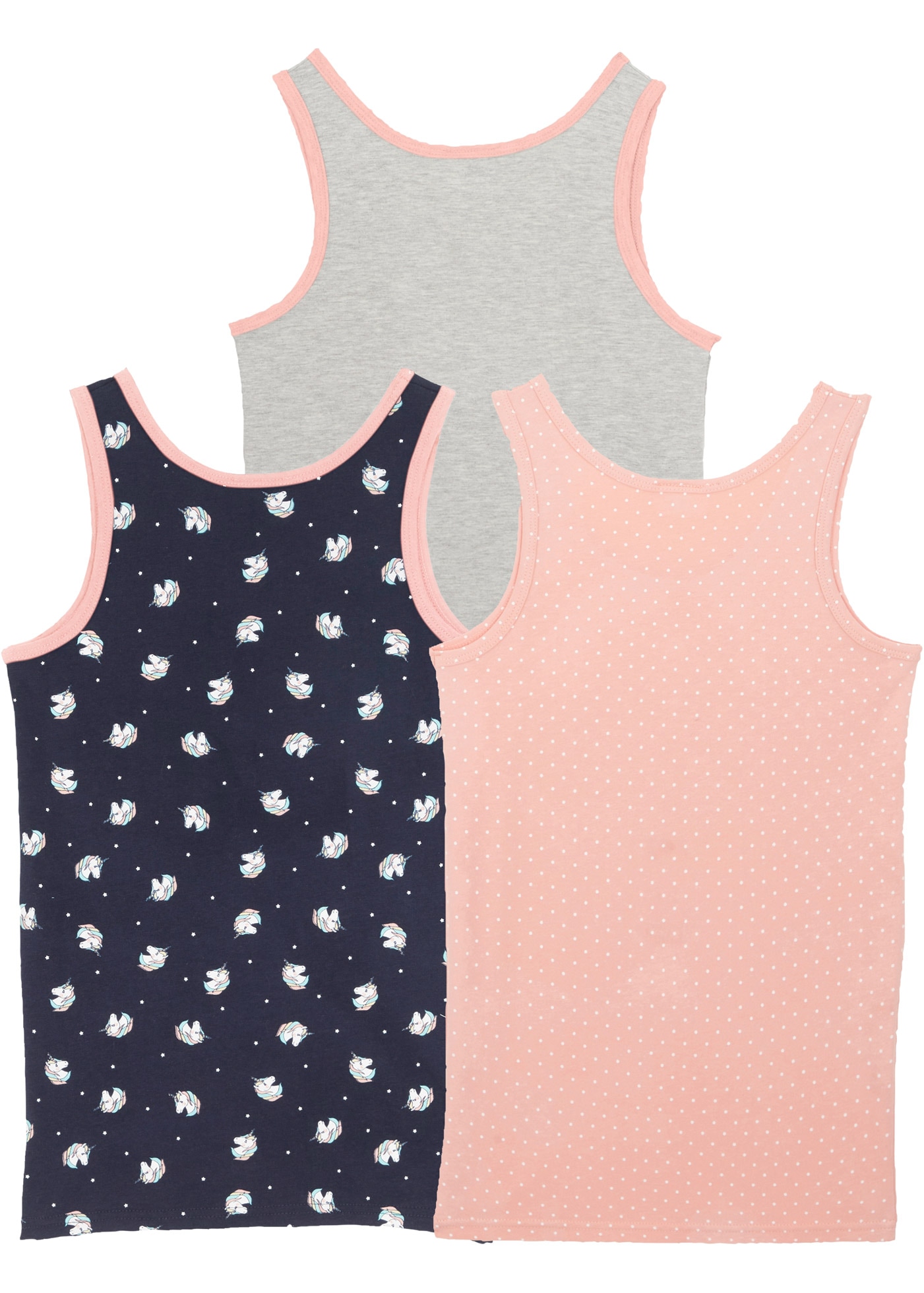 bonprix Unterhemd »Unterhemd mit weicher Baumwolle (3er Pack)«, 3 Stk. Unterhemd mit weicher Baumwolle (3er Pack)