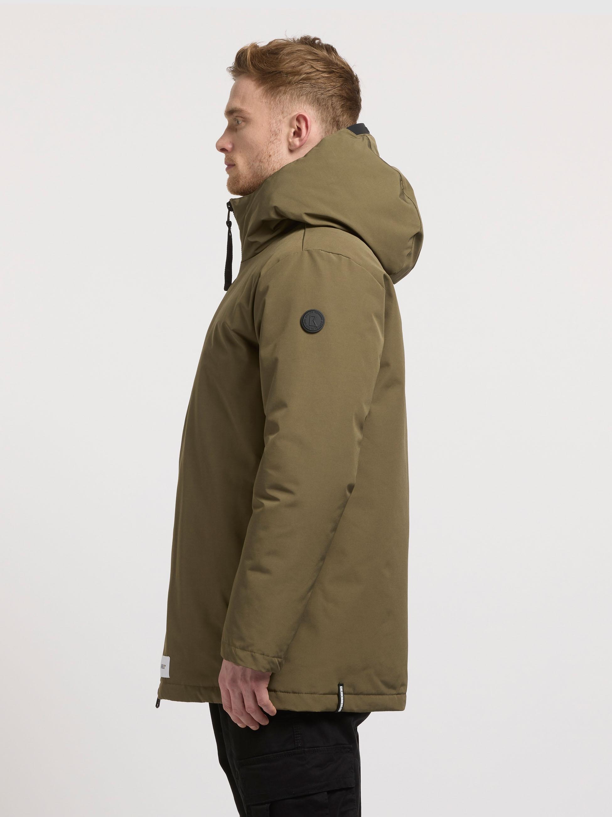 khujo Kurzmantel »Nedd« Kurzer Herren Parka mit innenliegenden Rucksack-Trägern