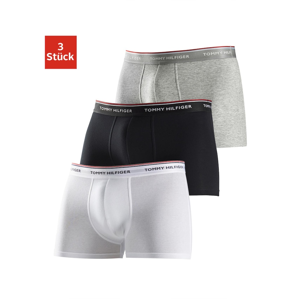 Tommy Hilfiger Underwear Boxer, (3 St.), mit Streifen und Logo-Schriftzug im Webbund