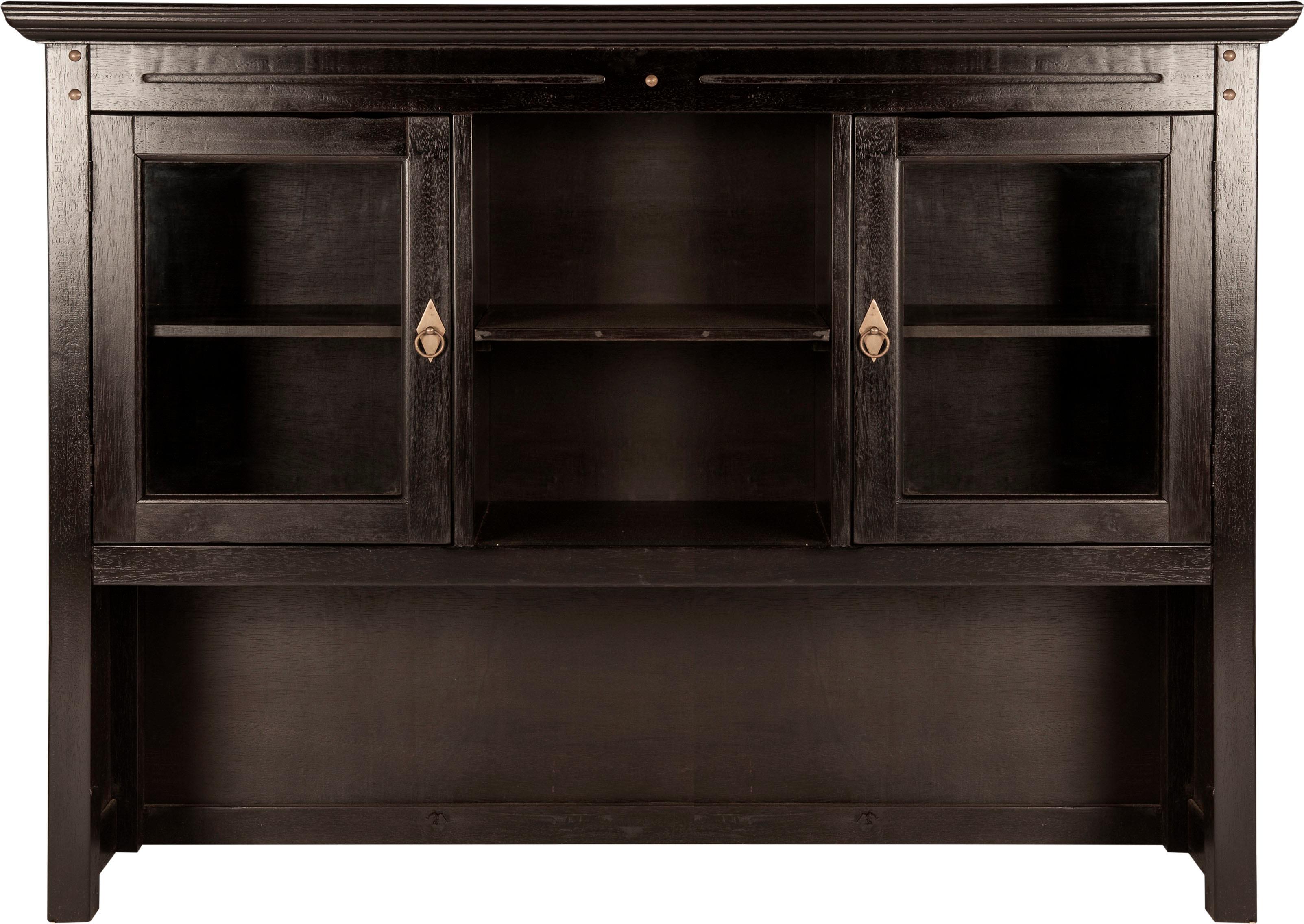 SIT Aufsatzschrank "Fès aus Akazie massiv mit 2 Glastüren & 2 Fächern"