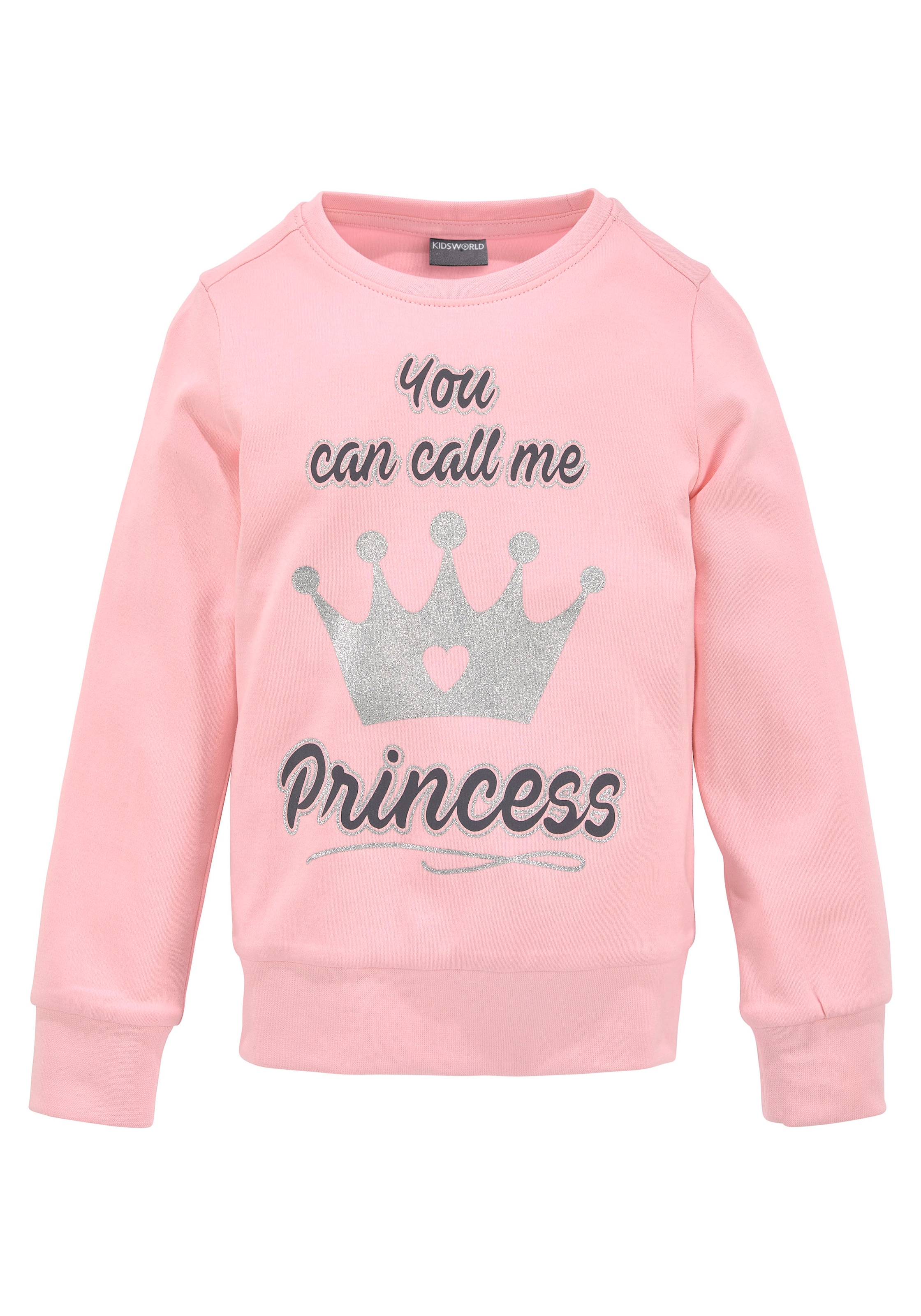 KIDSWORLD Langarmshirt »YOU CAN CALL ME PRINCESS«, Langarm, Basic-Passform, bedruckt, Rundhalsausschnitt