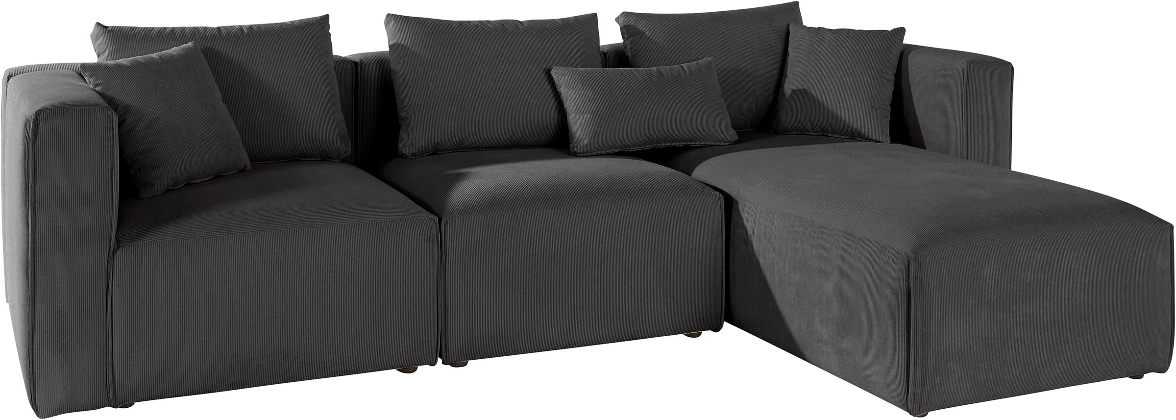 Thumbnail - Home affaire Ecksofa "Comfine L-Form" zusammengesetzt aus Modulen, 3 Bezugsqualitäten und viele Farben