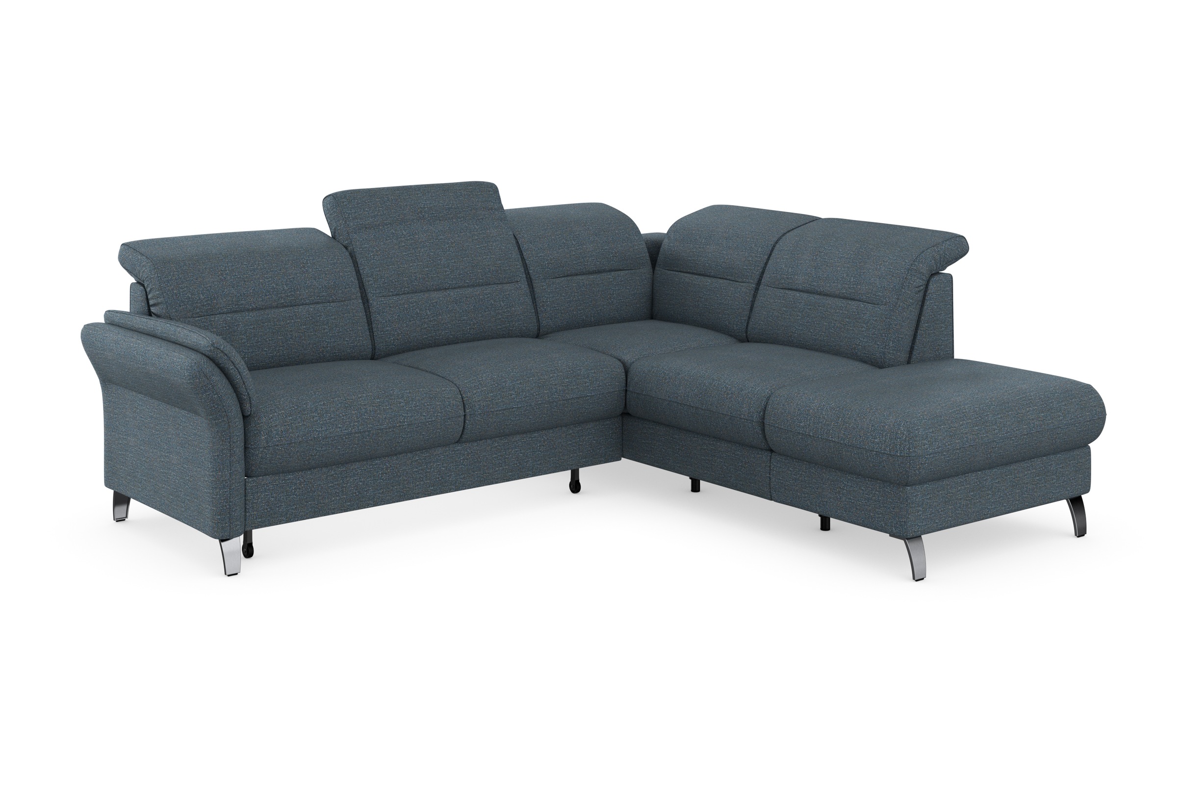 sit&more Ecksofa »Grenoble L-Form mit Federkern«, wahlweise mit Bettfunktion, Bettkasten, Arm- und Kopfteilverstellung