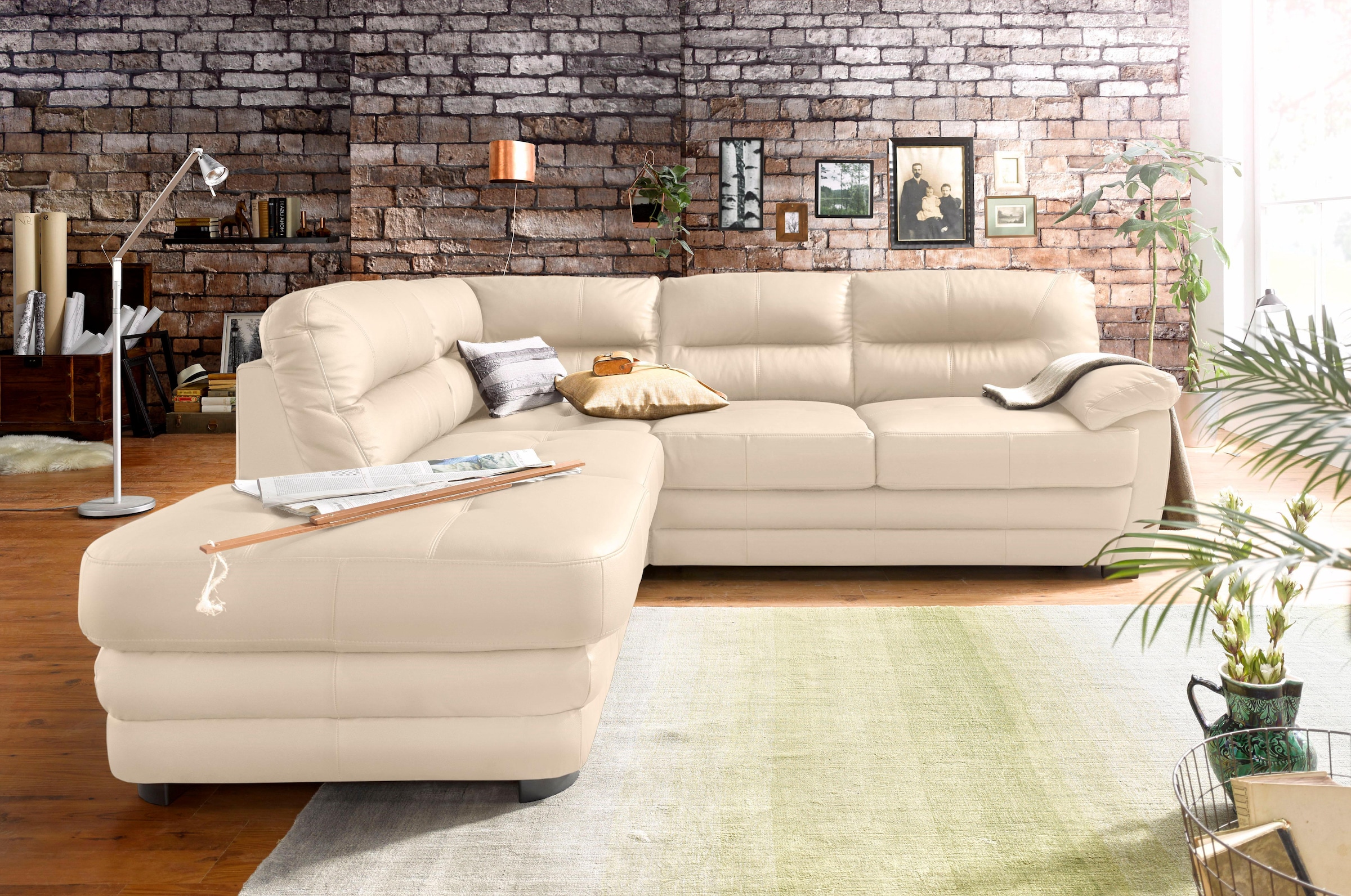 COTTA Ecksofa »Royale L-Form«, wahlweise mit Bettfunktion