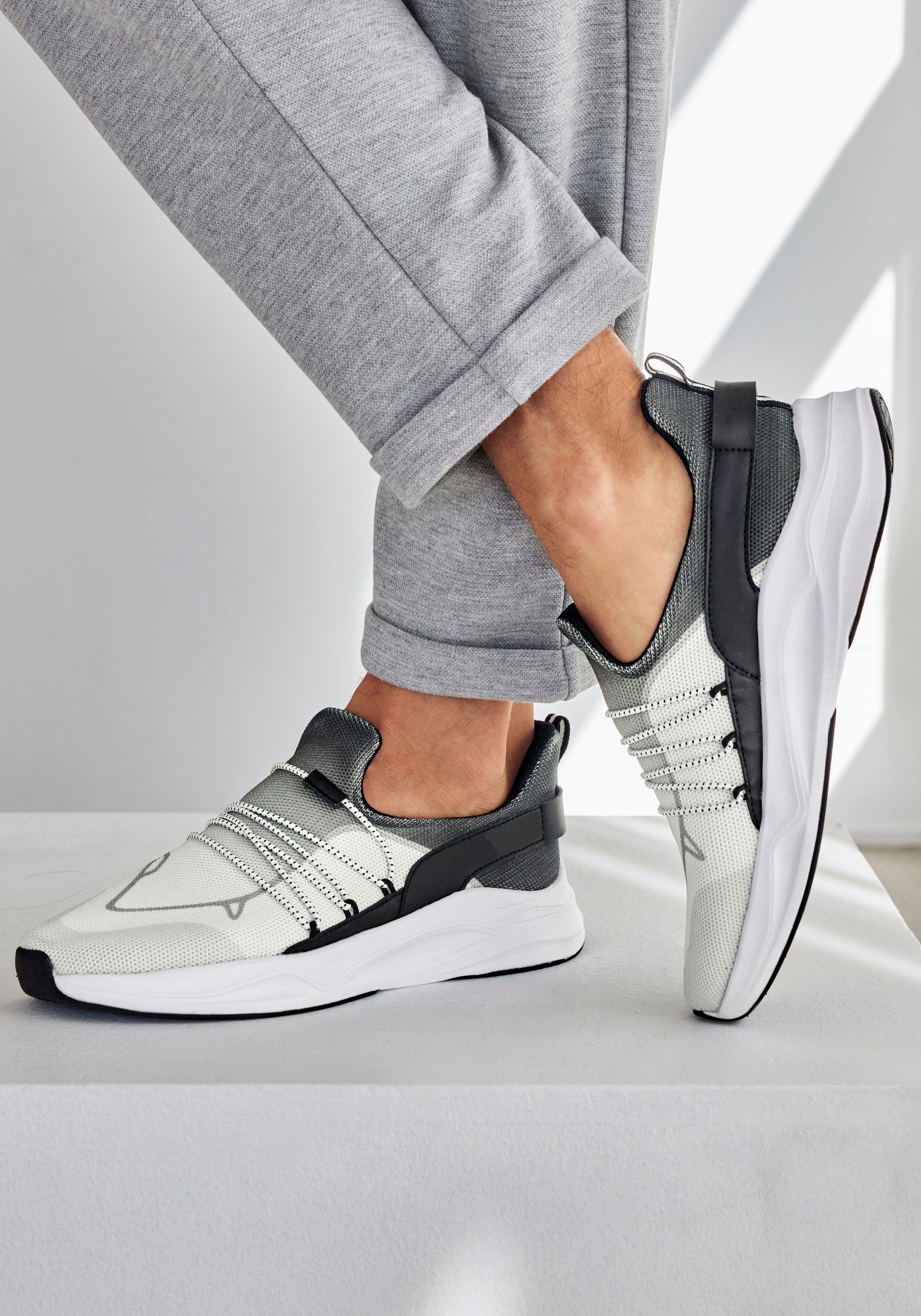 John Devin Sneaker "Freizeitschuhe, Slip-On Sneaker", mit elastischen Bände günstig online kaufen
