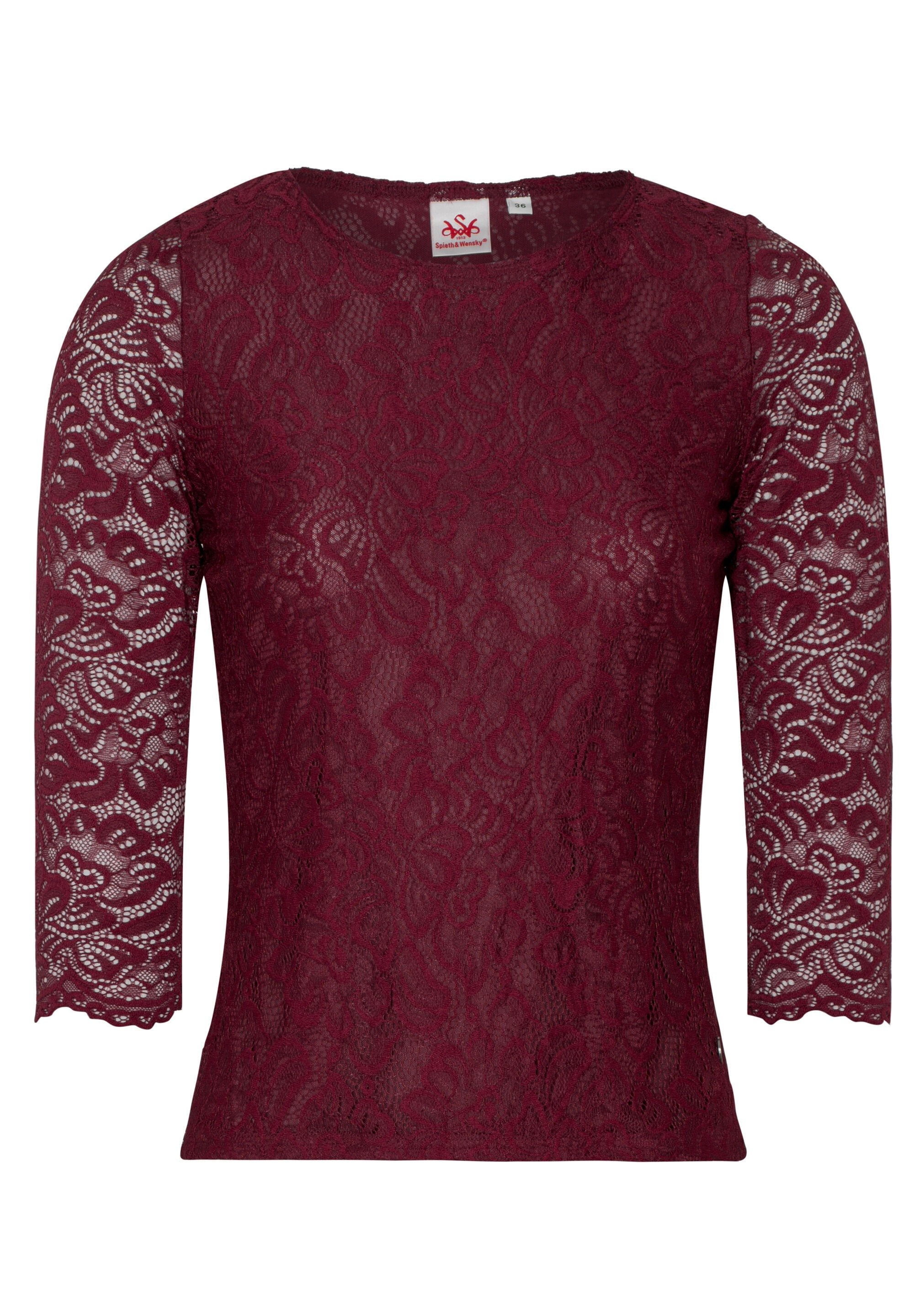Spieth & Wensky Shirtbluse "Alheim" Rundhals Ausschnitt
