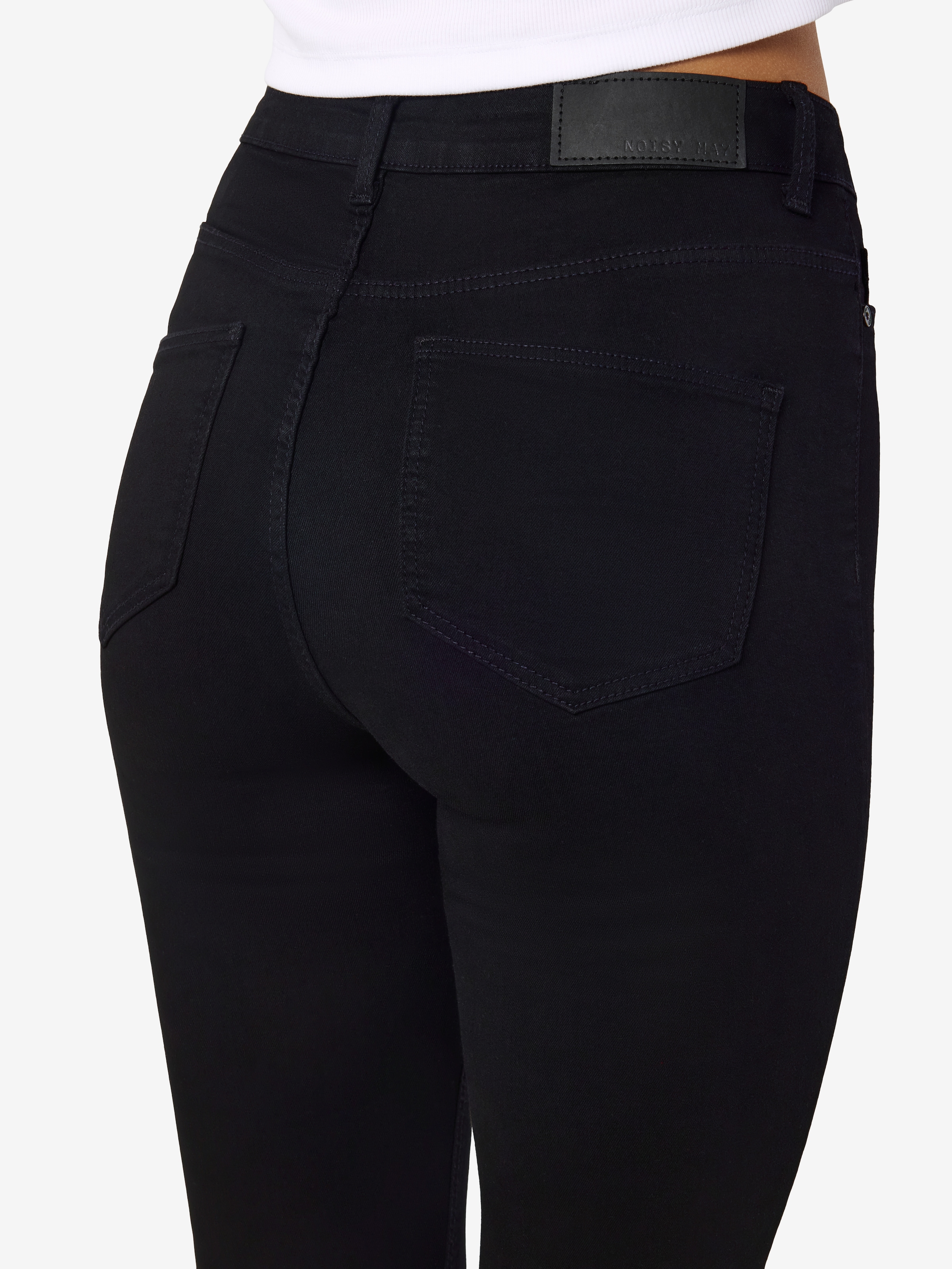 Noisy may Skinny-fit-Jeans »NMCALLIE HW SKINNY BLACK JEANS NOOS«