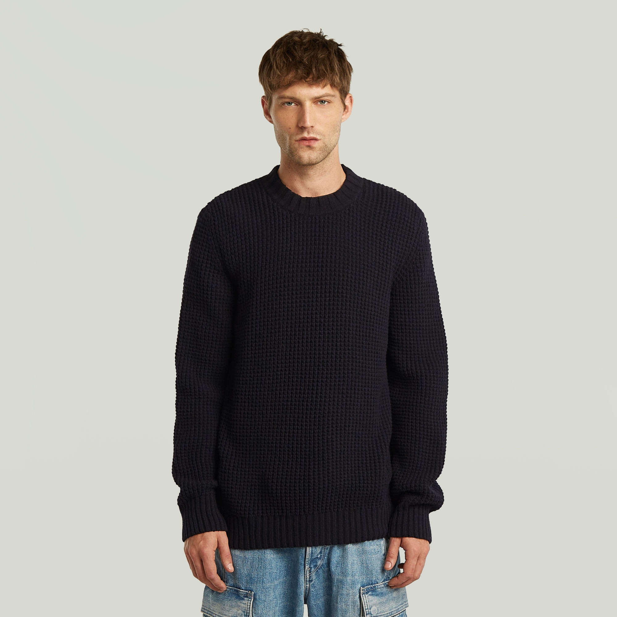 G-STAR Strickpullover "Chunky Knit", im Regula Fit mit Rundhals günstig online kaufen