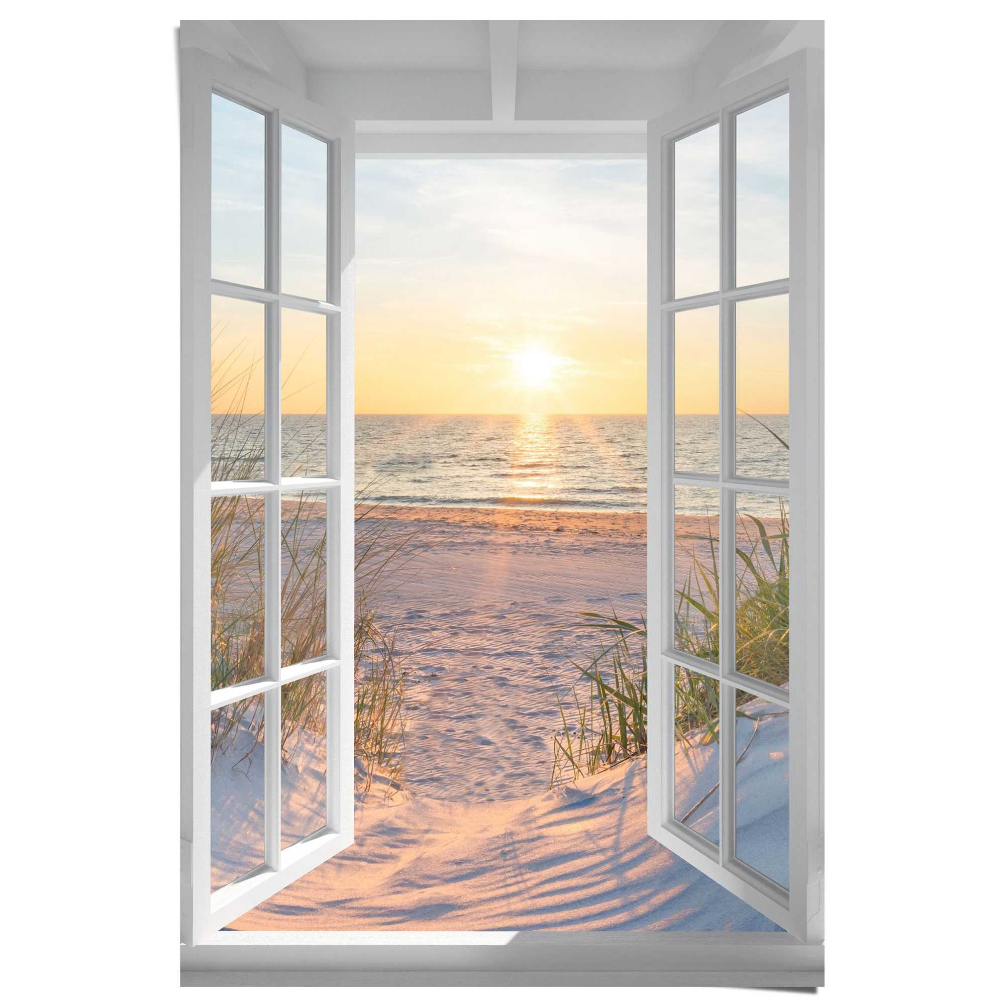 Reinders Poster "Sonnenuntergang durch das Fenster" günstig online kaufen