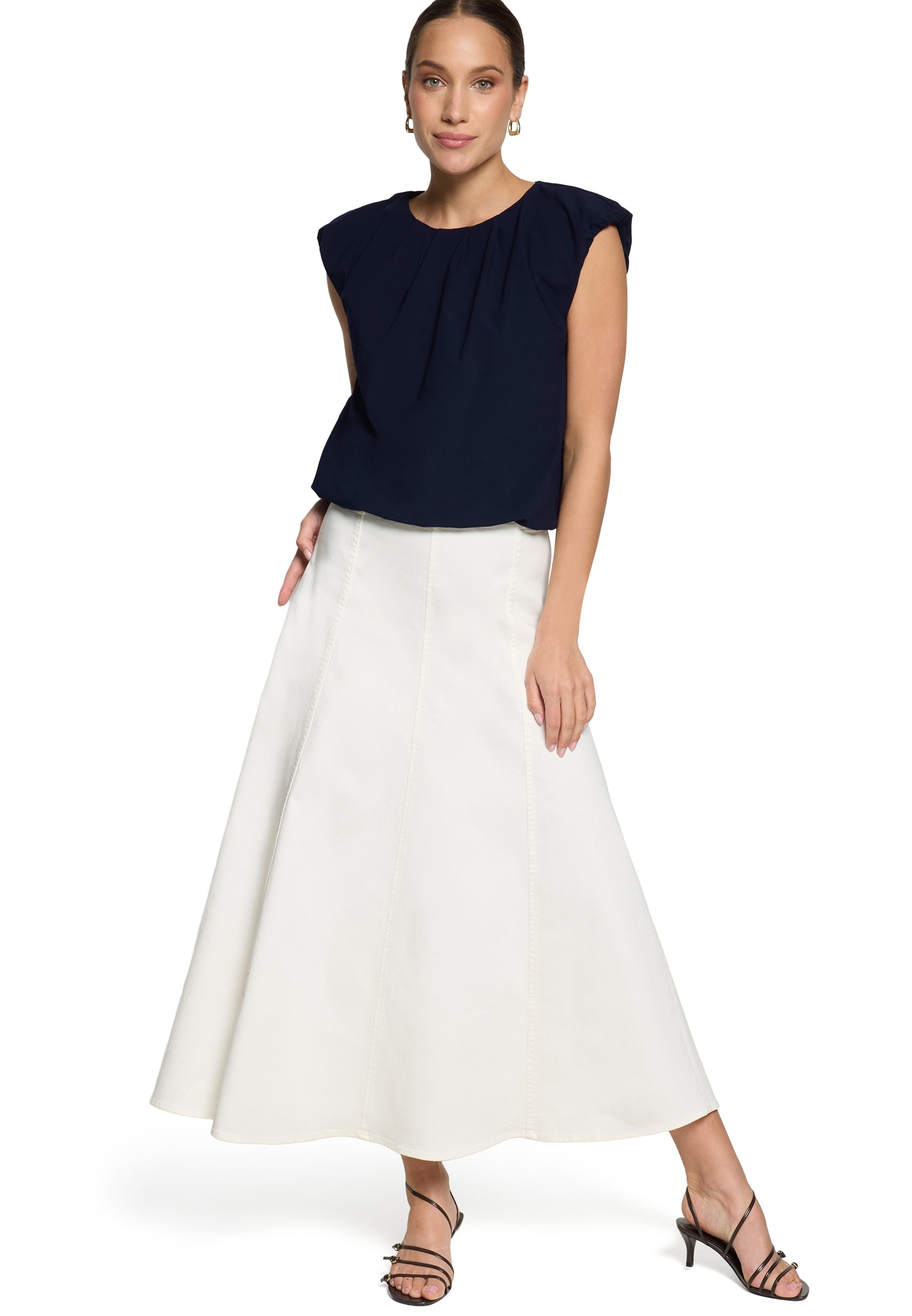 Zero Midirock »Damen mit Reißverschluss« Material.