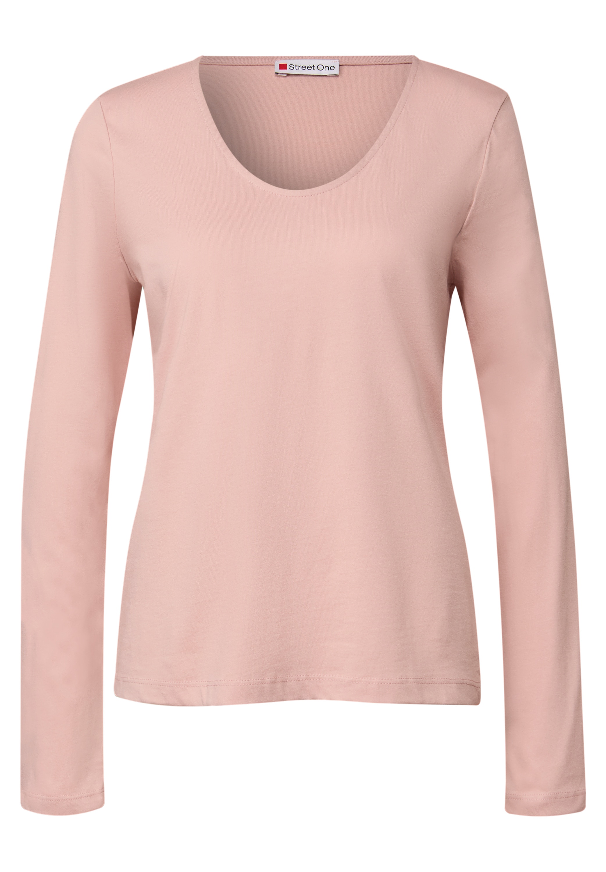 STREET ONE Langarmshirt, im soften Baumwoll-Mix