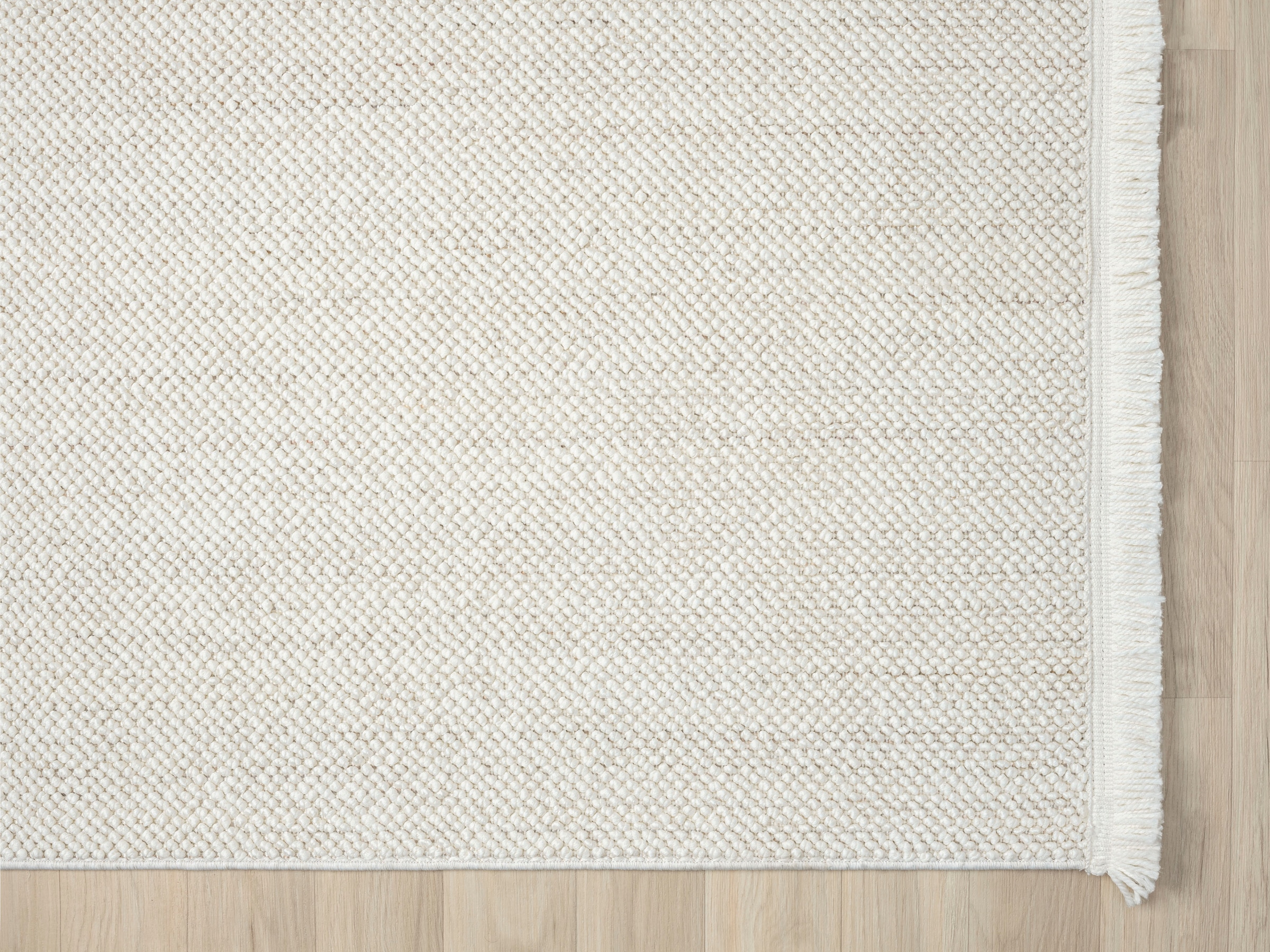Myflair Möbel & Accessoires Teppich »Ava«, rechteckig, 7 mm Höhe, Uni Farben, meliert, Sisal-Optik, auch in rund erhältlich, mit Fransen