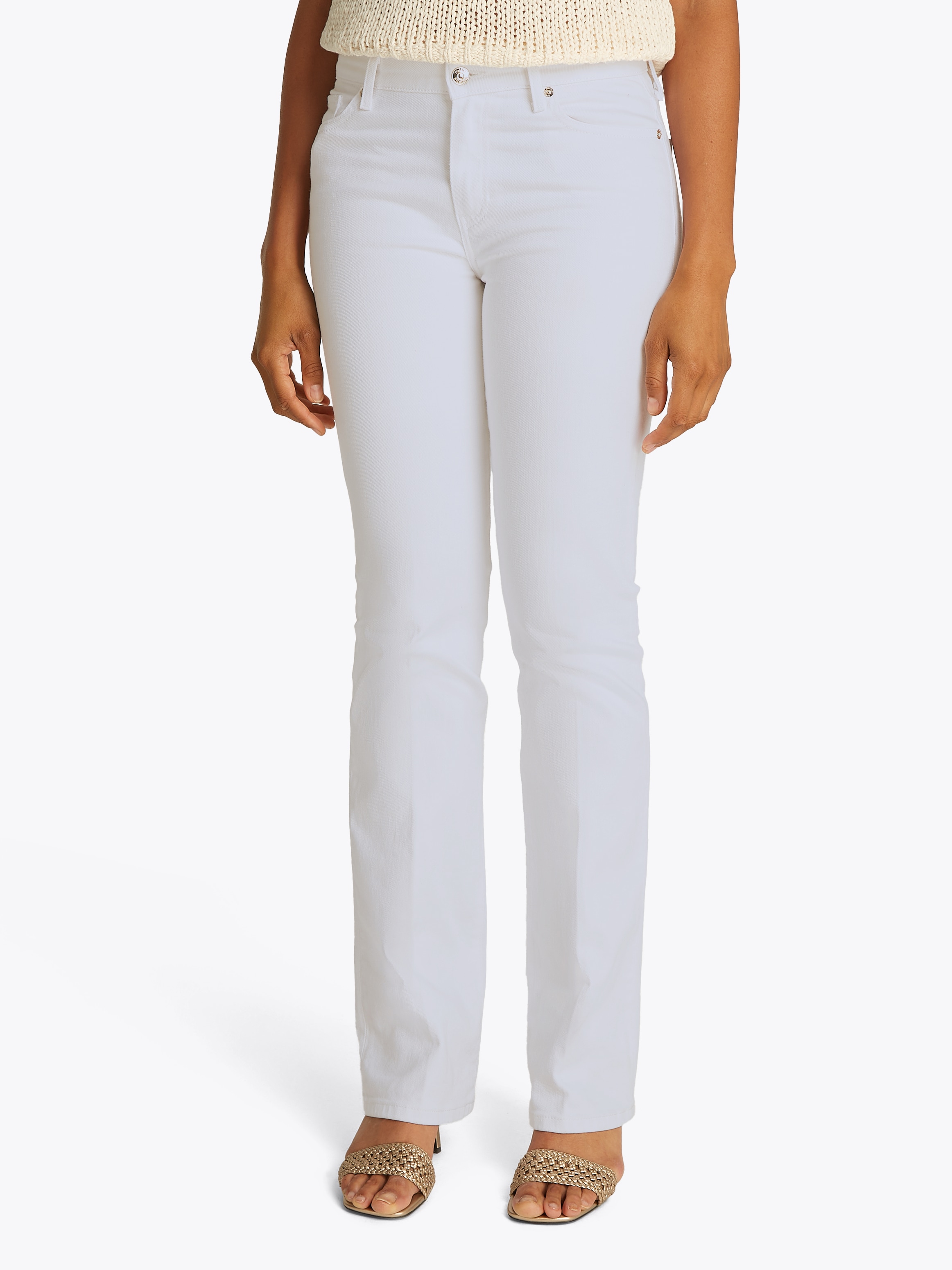 Tommy Hilfiger "Bootcut Regular Waist" mittlere normale Leibhöhe, mit Bügel günstig online kaufen