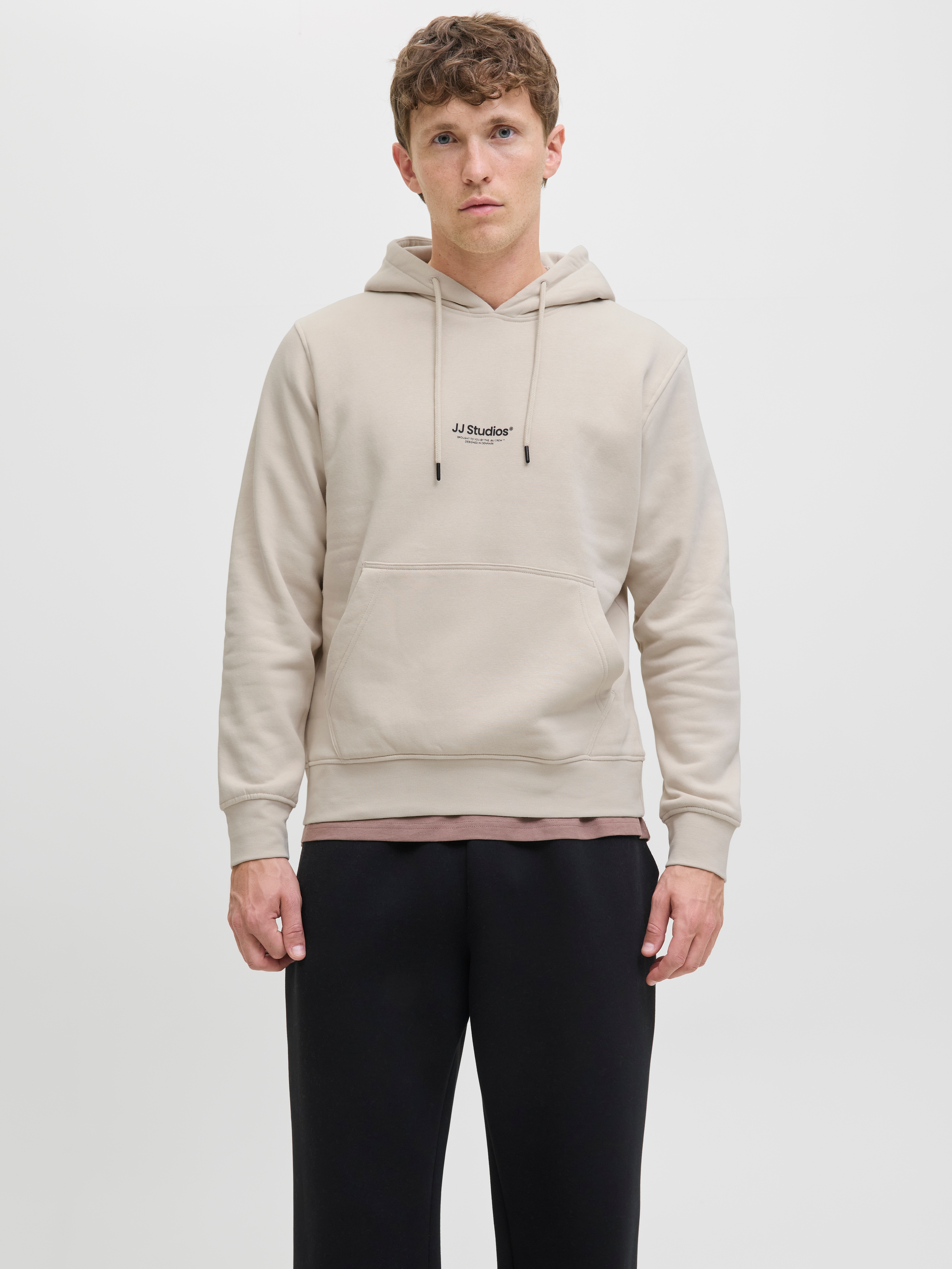 Jack & Jones "JJESOHO SWEAT HOOD NOOS", Baumwollmischung, relaxed fit