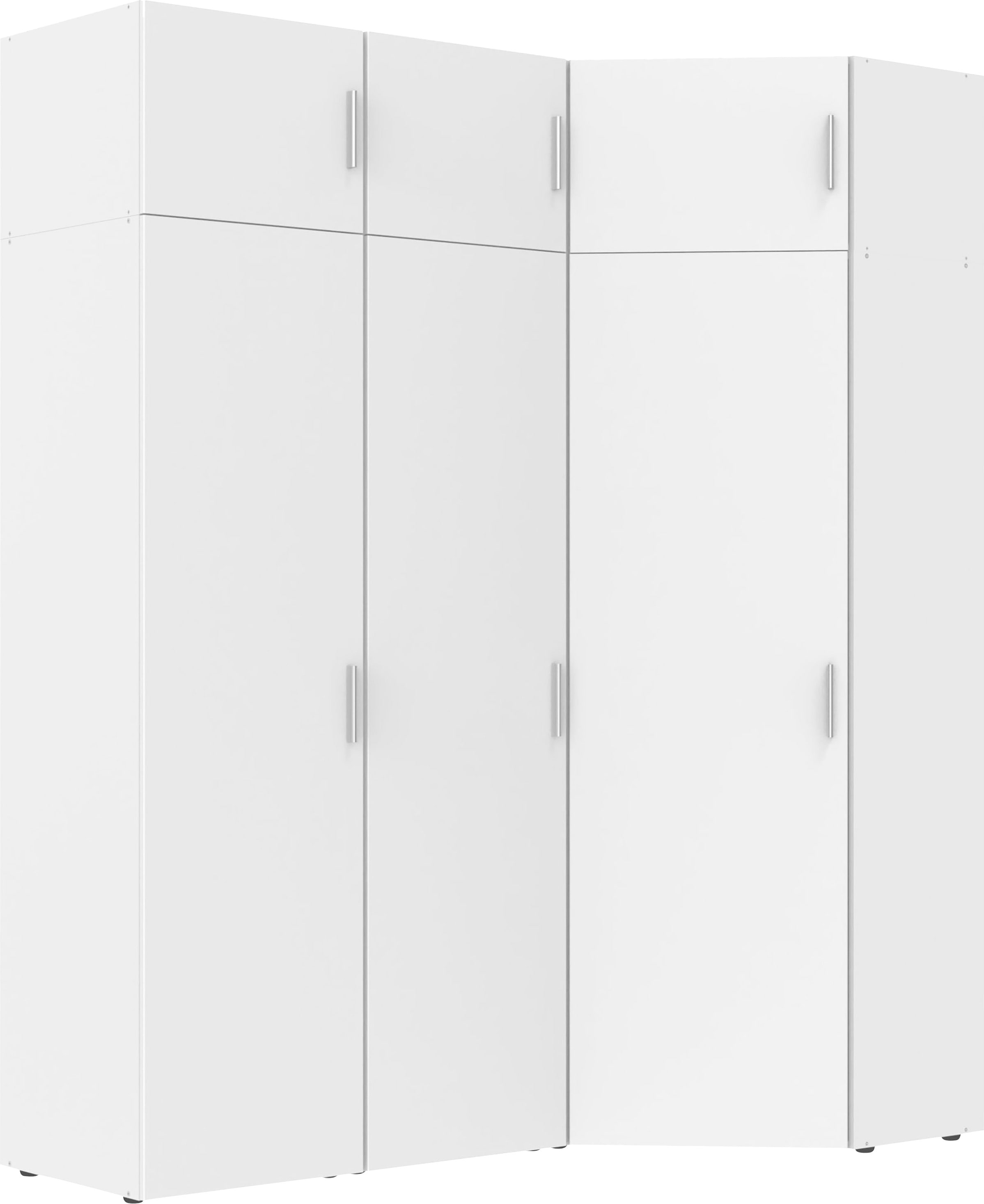 Wimex Schranksystem »Münster«, (Spar-Set, 6tlg: Eckschrank+ 2 Schränke 40cm und 50cm breit+ 3 Aufsatzmodule), Mehrzweckschrank