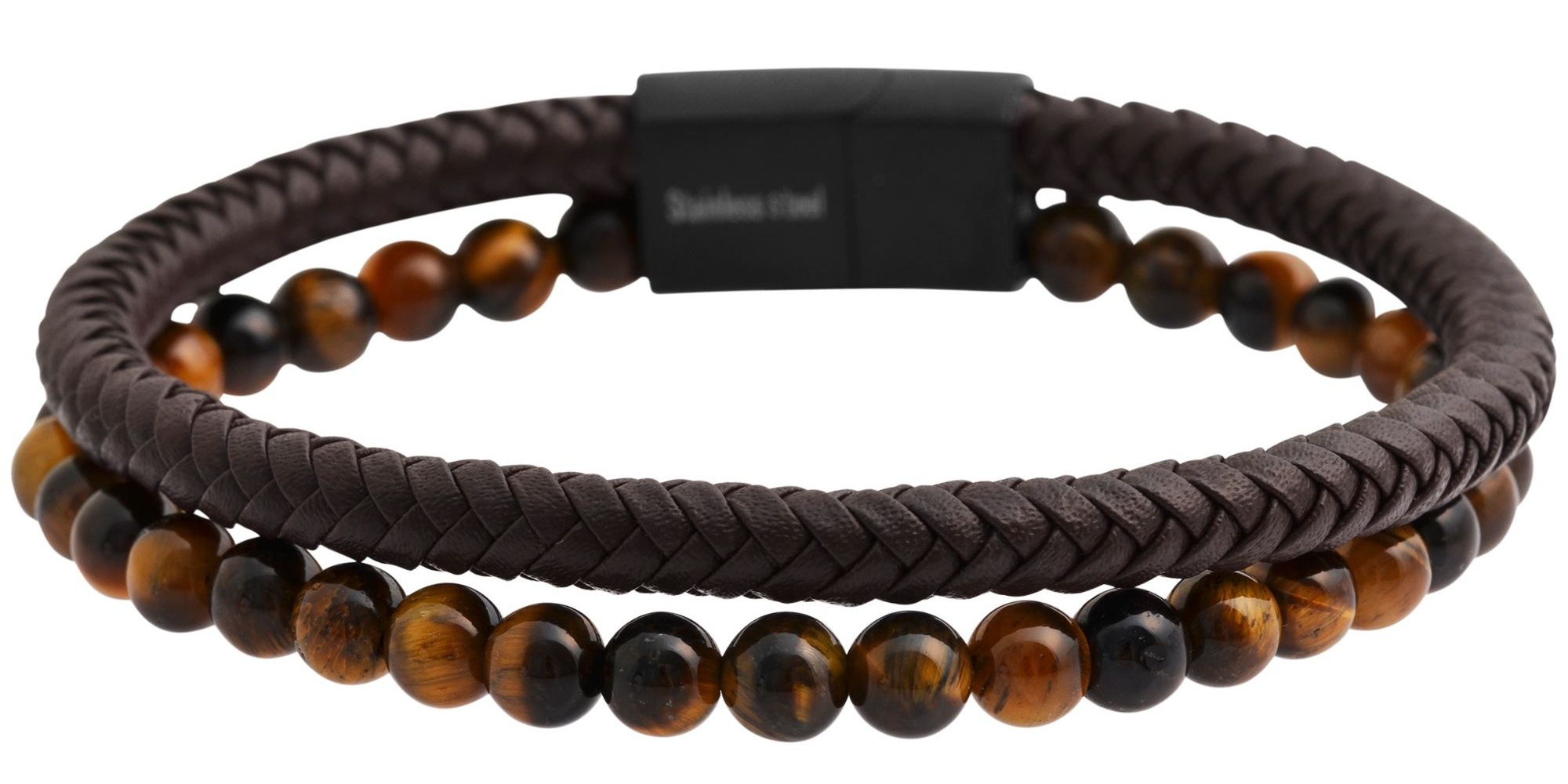 Adelia´s Gliederarmband »Unisex Armband – Kugelarmband aus Leder mit Perle 21 cm« Ideal als Geschenk zum einfach so