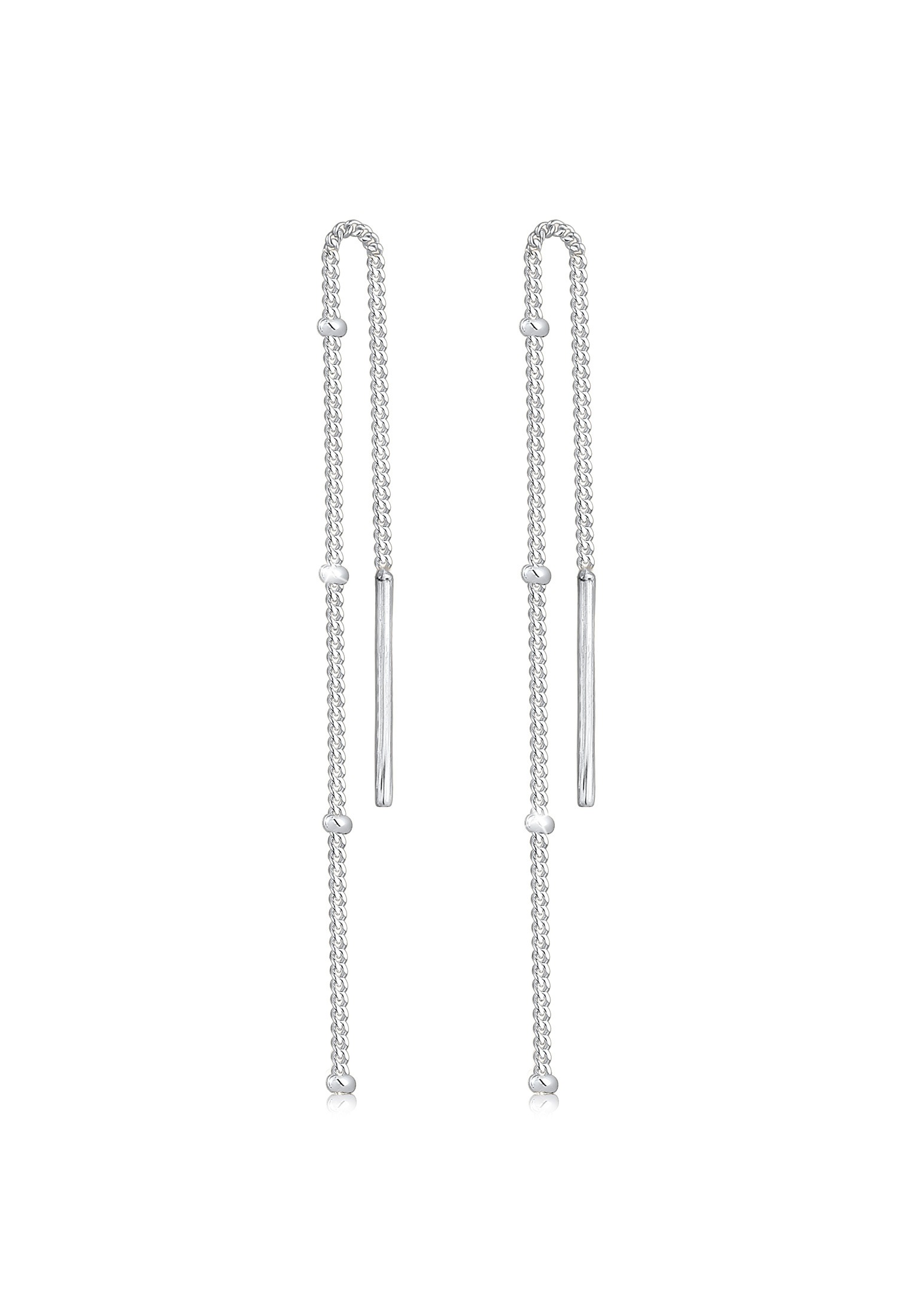Elli Paar Ohrhänger »Hänger Durchzieher Kugel Minimal Basic 925 Silber«