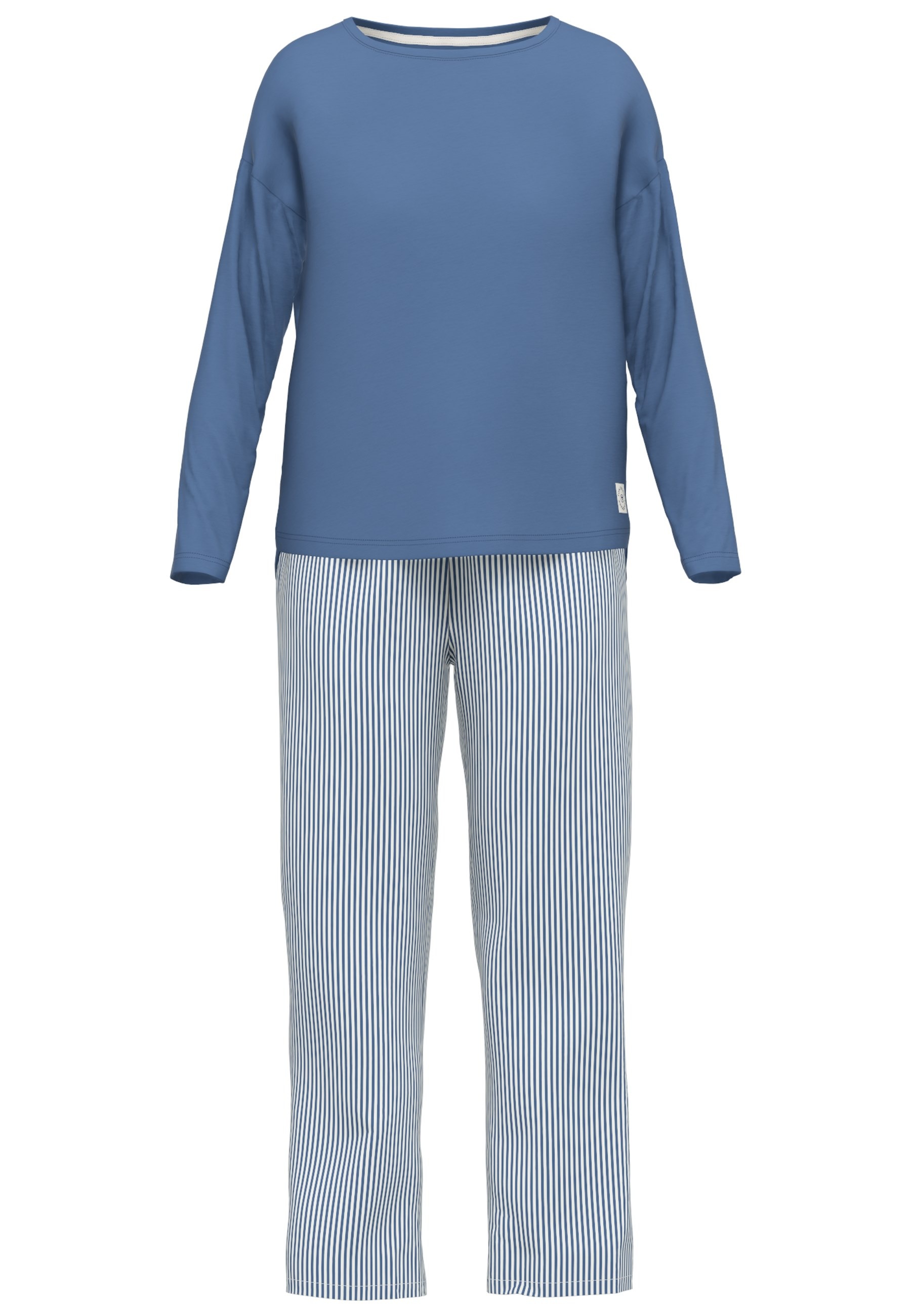 TOM TAILOR Pyjama "Positivism" 2 Stk. tlg., Streifendesign, Langarm, Rundha günstig online kaufen