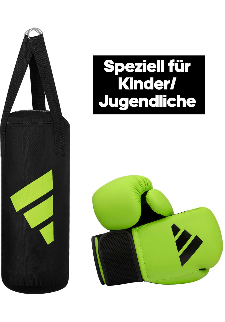 adidas Performance Boxsack "Youth Boxing Kit", (Set, 2 tlg., mit Boxhandschuhen (8oz)