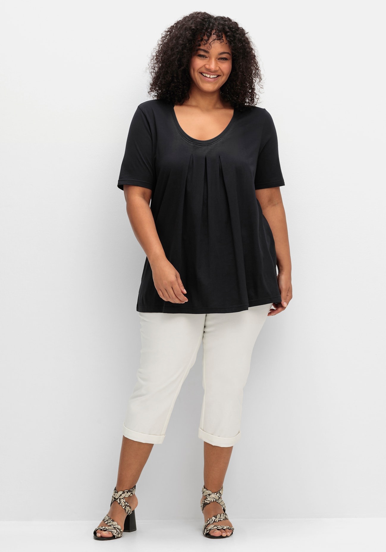 Sheego T-Shirt "T-Shirt", (1 tlg.) günstig online kaufen