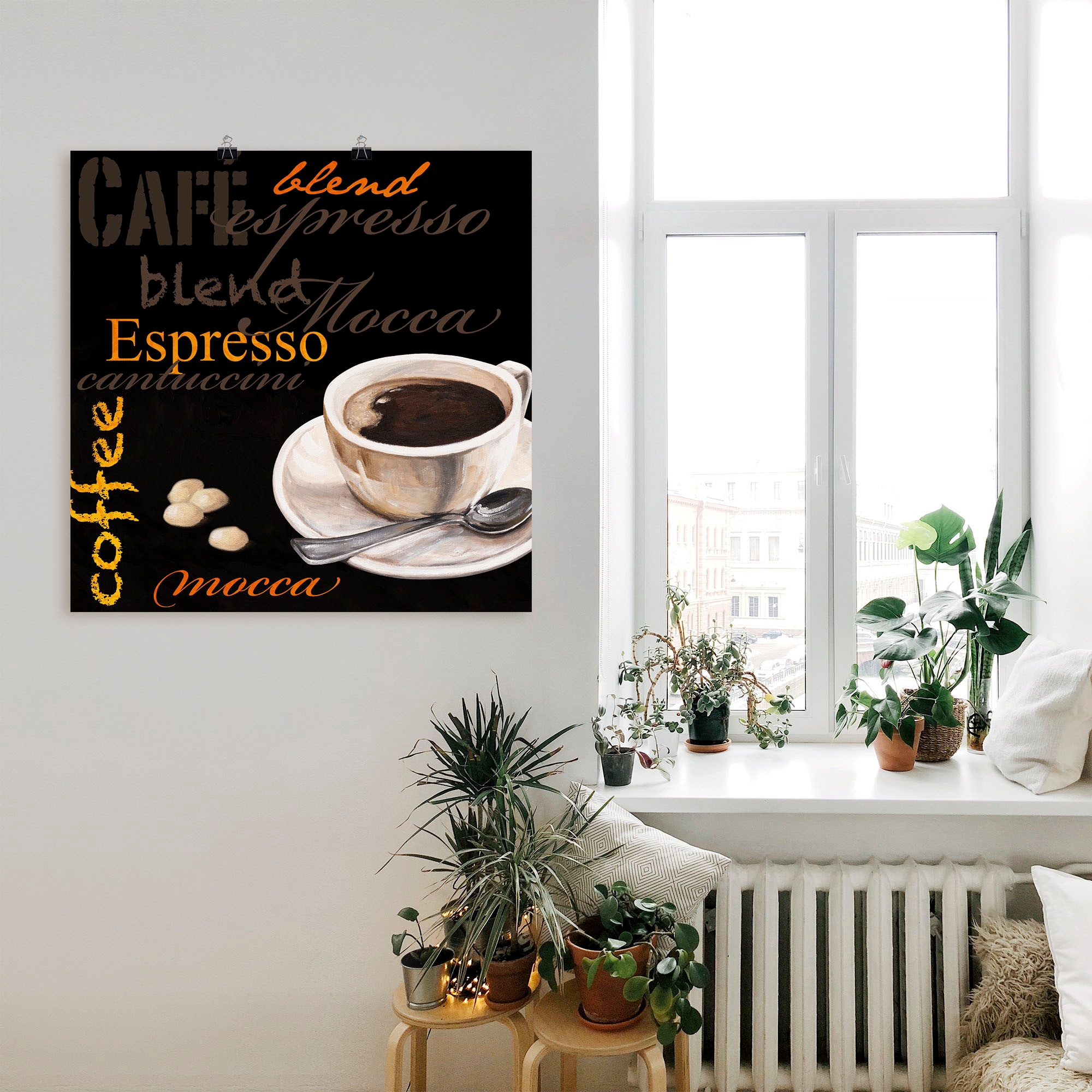 Artland Wandbild »Espresso - Kaffee«, Kaffee Bilder, (1 St.), als Alubild, Outdoorbild, Leinwandbild in verschied. Größen