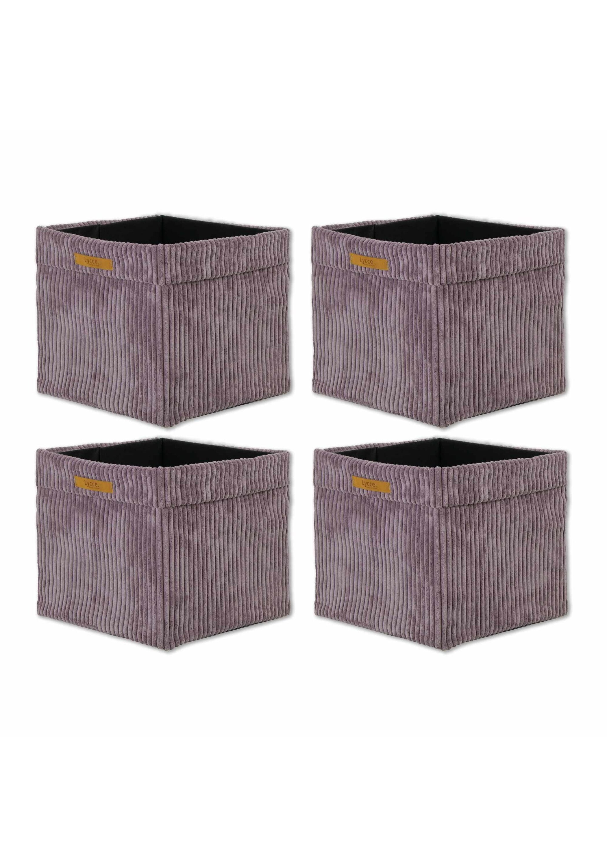 Lycce Aufbewahrungsbox "Aufbewahrungskorb Faltbare Aufbewahrungsbox Cord 4P 4er Pack"