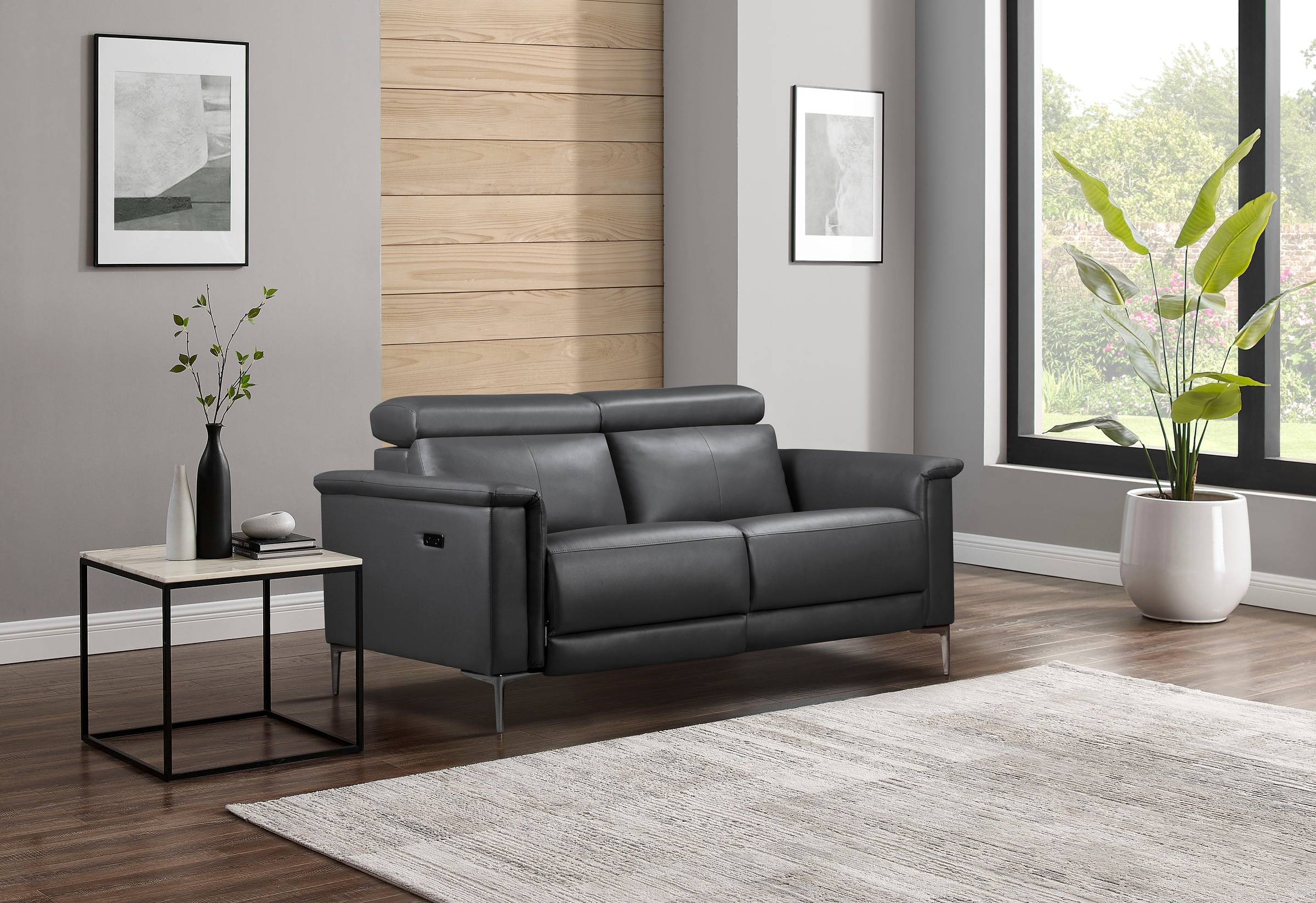 Home affaire 2-Sitzer »Lund«, manueller od. elektrischer Relaxfunktion und USB-A