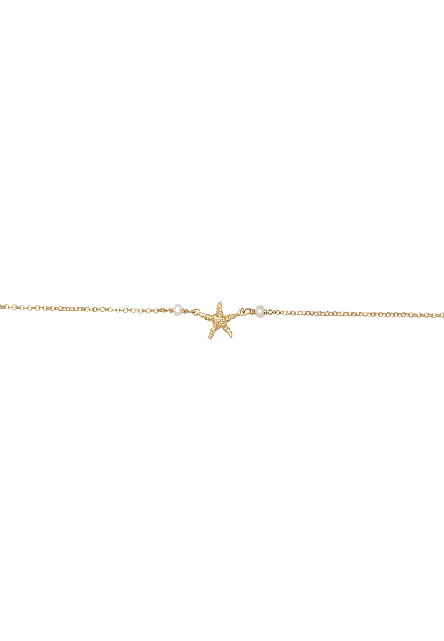 Elli Choker »Halskette Seestern Perle Maritim Beach 925 Silber«