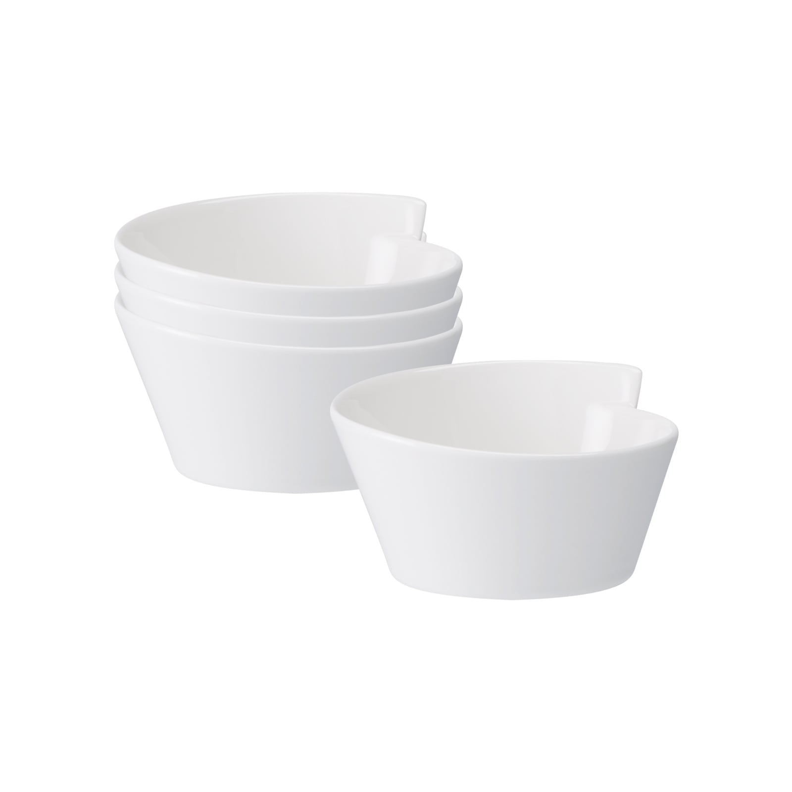 VILLEROY & BOCH Schale "Reisschalen NewWave 240 ml 4er Set weiß", weiß, Schüsseln