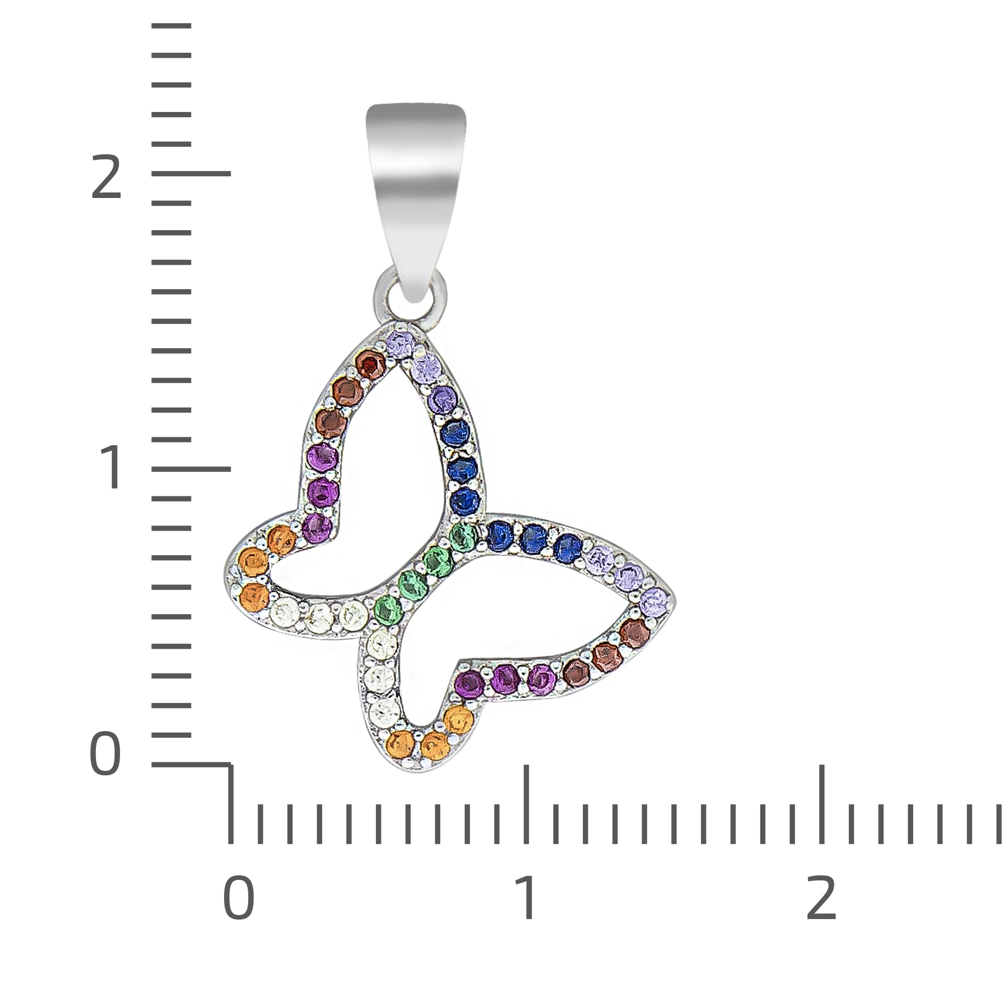 Vivance Kettenanhänger »925/- Sterling Silber rhodiniert«