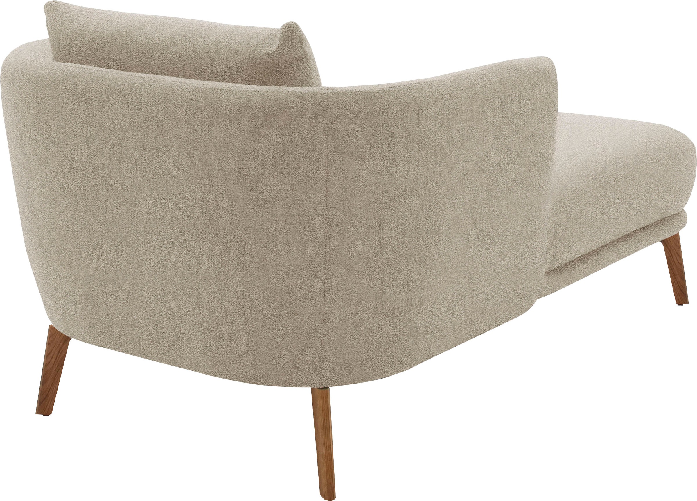 SCHÖNER WOHNEN-Kollektion Chaiselongue »Pearl - 5 Jahre Hersteller-Garantie, auch in Bouclé. Füße Massivholz« Loveseat und Loungesessel, Maße (B/H/T): 101/71/161 cm
