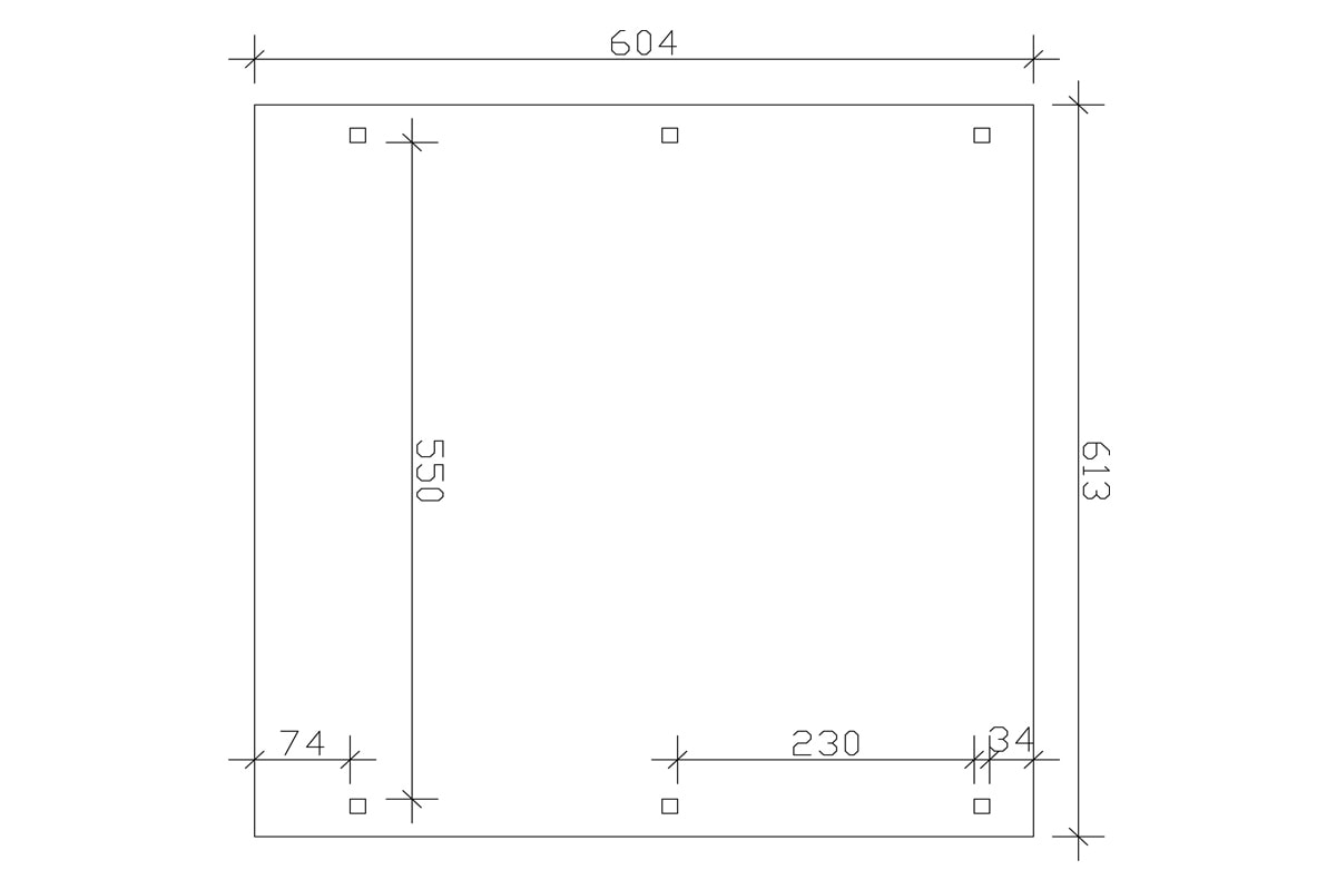 Skanholz Doppelcarport »Emsland«, Leimholz-Nordisches Fichtenholz, 550 cm, hellbraun