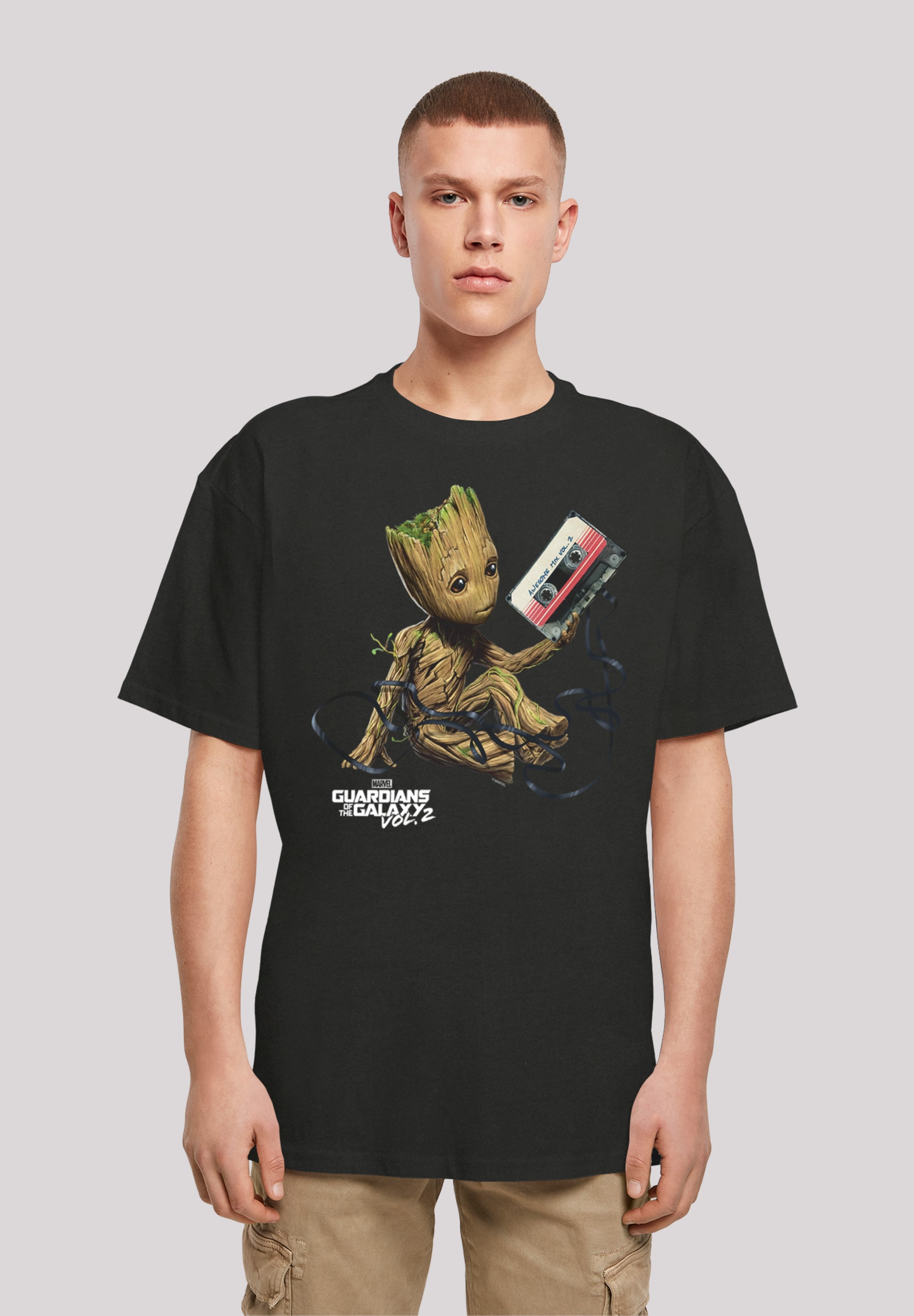 F4NT4STIC T-Shirt »Marvel Guardians Of The Galaxy Vol2 Groot Tape«, Print