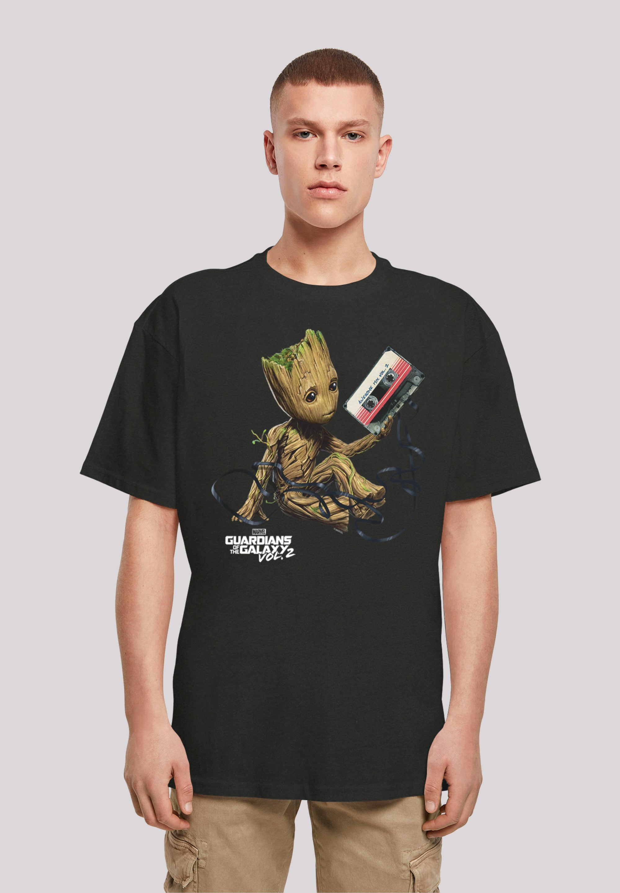 F4NT4STIC T-Shirt "Guardians Of The Galaxy Vol2 Groot Tape", Print günstig online kaufen