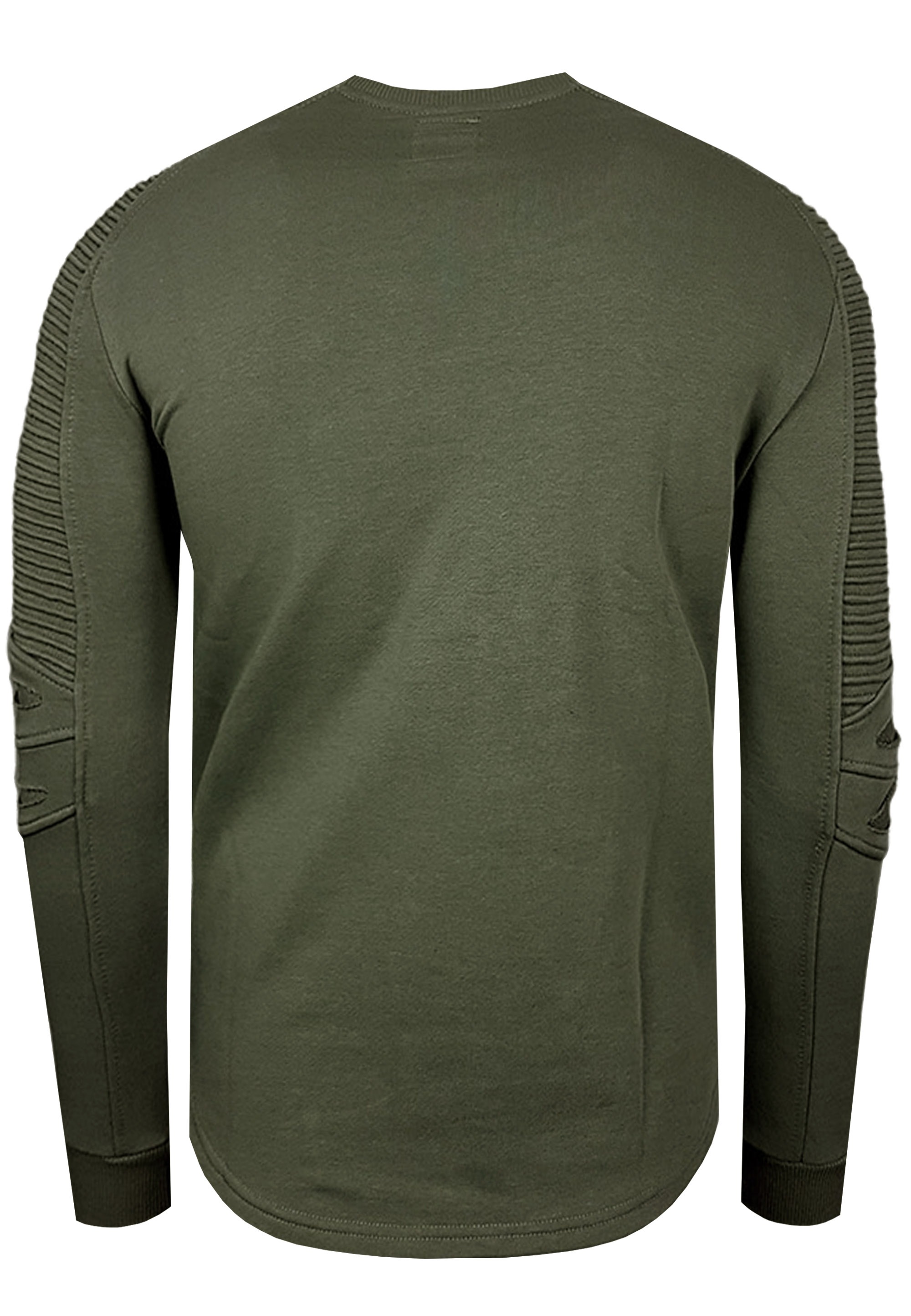 Rusty Neal Sweatshirt, mit geripptem Ärmeldesign