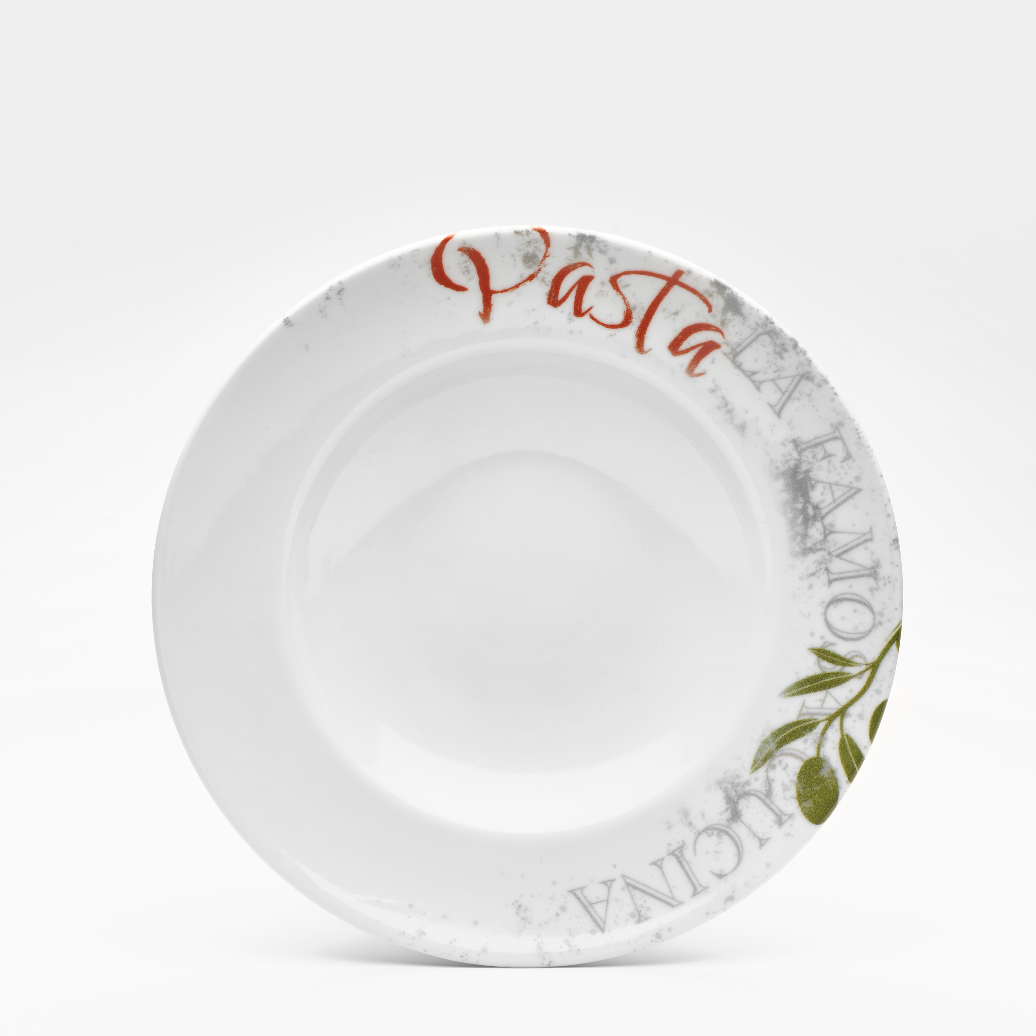 van Well "Teller Set Famosa, mit PIZZA Schriftzug, 6er Set, Ø 27 cm" Service, Geschirr-Set für 6 Personen