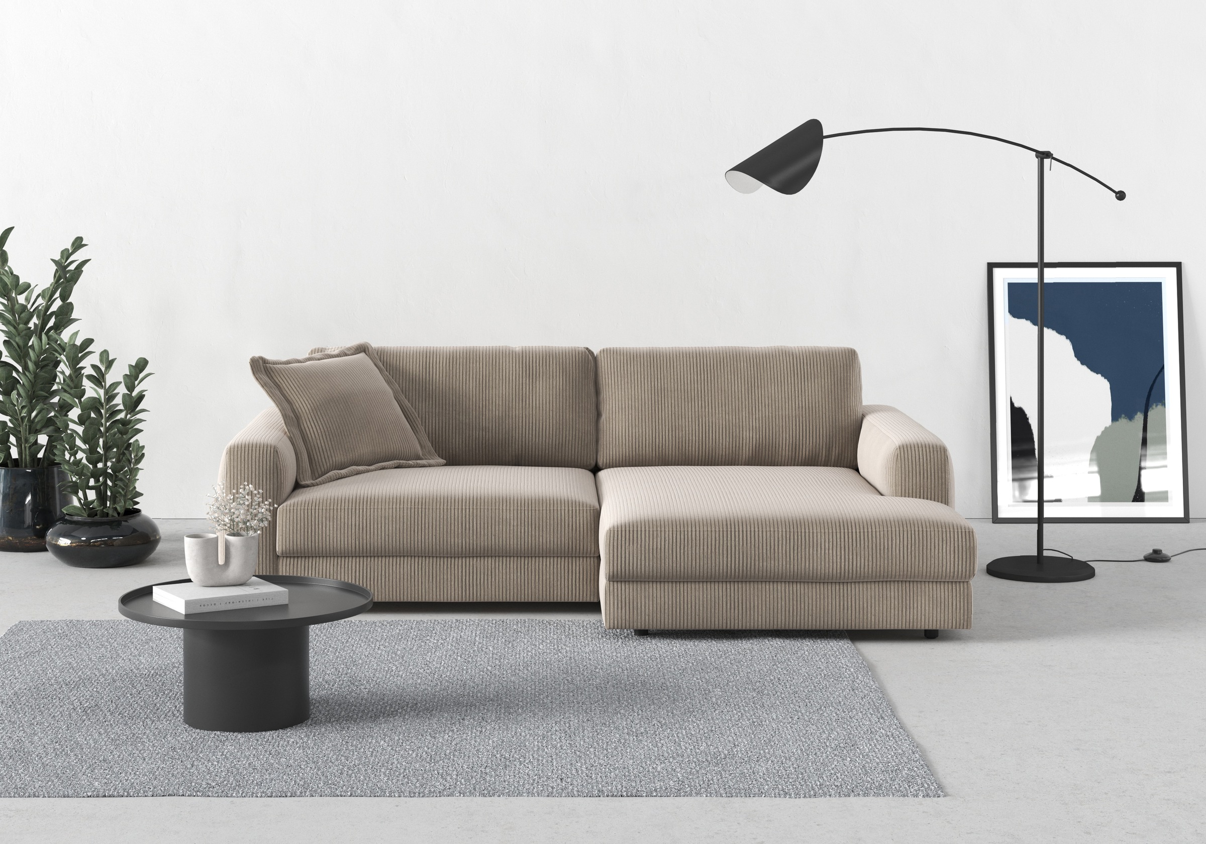 TRENDMANUFAKTUR Ecksofa "Bourbon, Mega Designsofa mit tollem Sitzkomfort, B günstig online kaufen