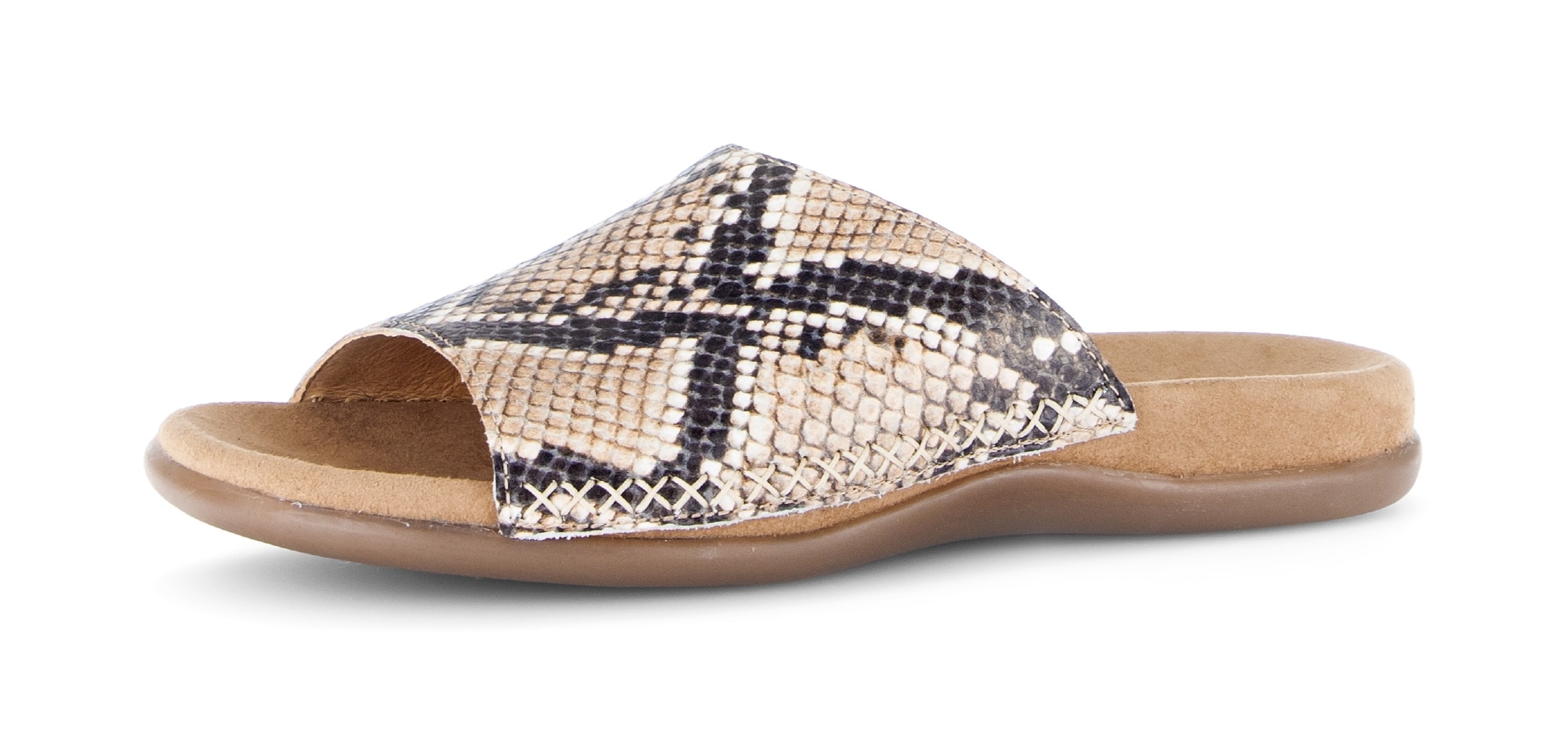 Gabor Pantolette Sommerschuh, Schlupfschuh, Bequemschuh in Schlangenoptik günstig online kaufen