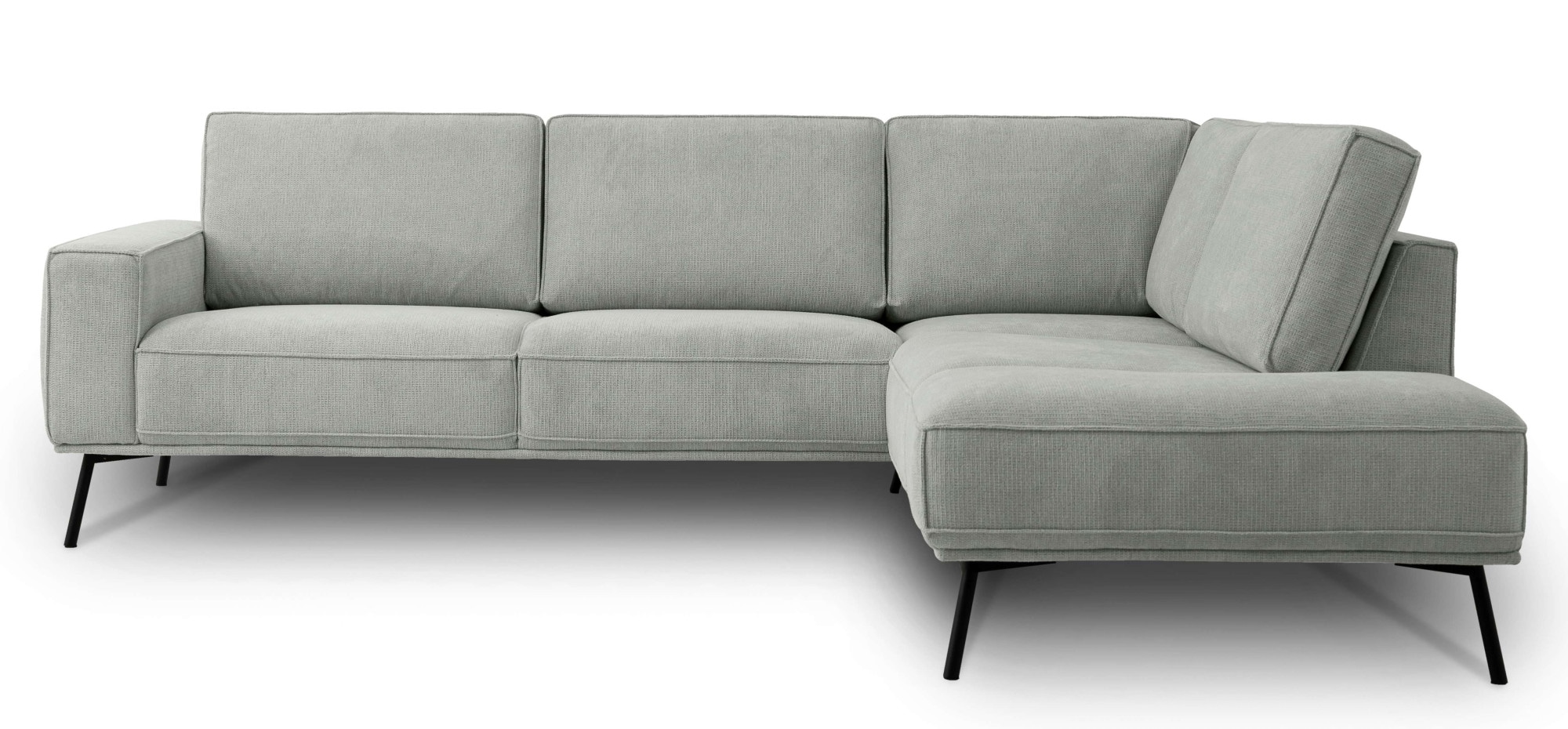 andas Ecksofa »Vosby«, Breite 260 cm, Chenille, mit dekorativer Kedernaht