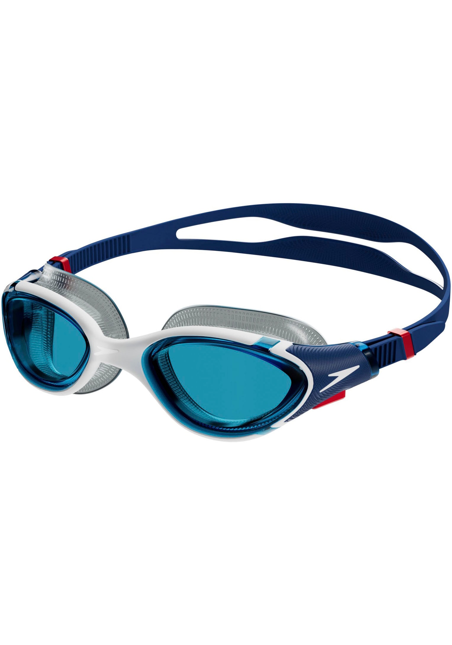 SPEEDO Schwimmbrille "H Schwimmbrille", blau, Sportbrillen, für Erwachsene, mit Markenlogo, formstabiles Material
