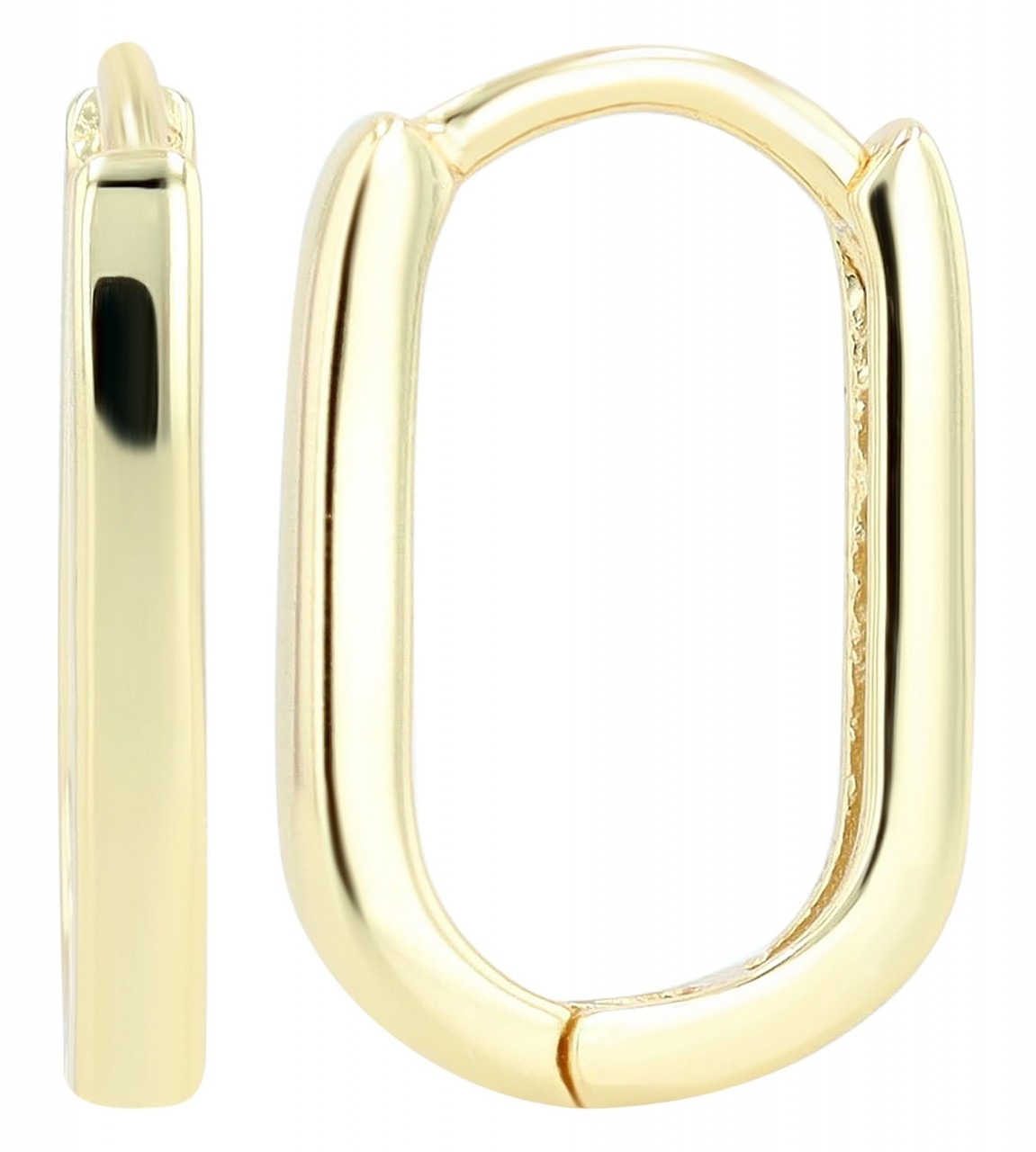 Paar Creolen ADELIA´S "Damen Creolen aus poliertem 925 Sterling Silber", silber, Ohrringe, Damen, Damen, Silber 925 (Sterlingsilber)