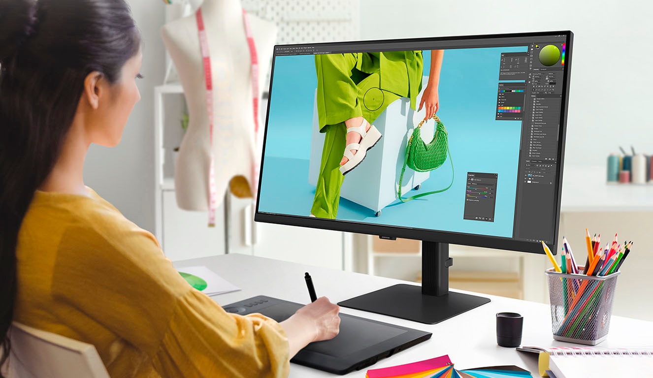 Samsung LED-Monitor »S32D700EAU«, 80 cm/32 Zoll, 3840 x 2160 px, 4K Ultra HD, 5 ms Reaktionszeit, 60 Hz