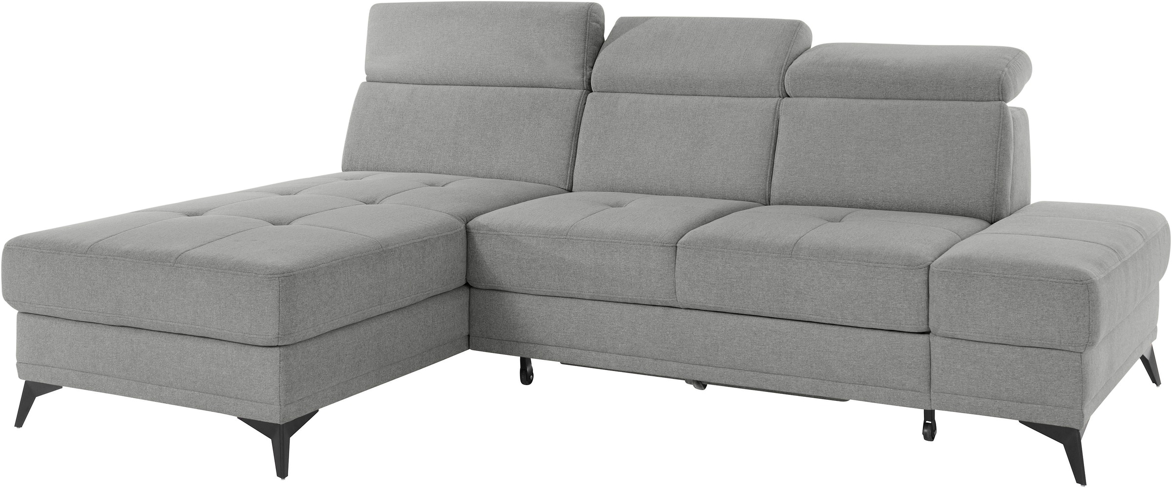 INOSIGN Ecksofa »Cardiz L-Form«, inkl.Kopfteilverstellung und Federkern wahlweise mit Bettfunktion