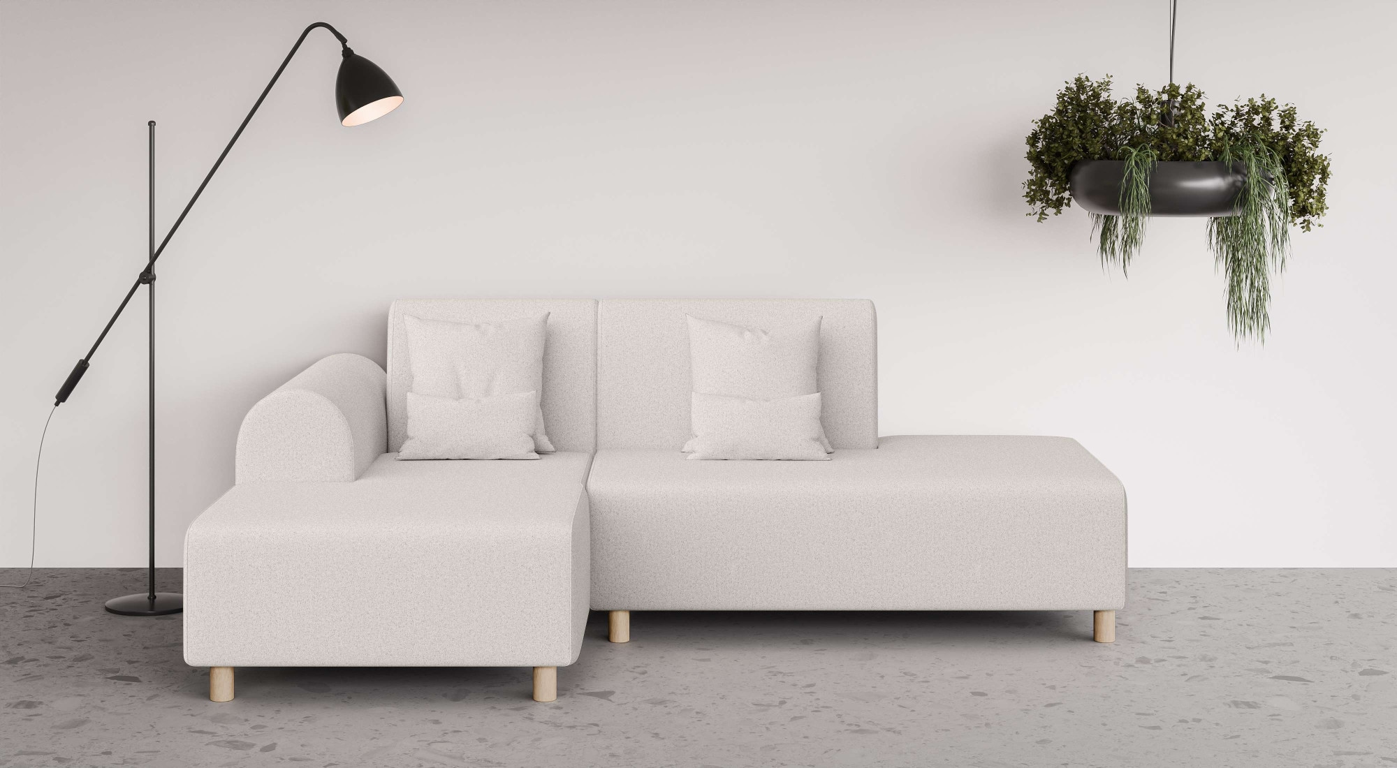 OTTO home Ecksofa "Suyala" L-Form mit Hocker günstig online kaufen