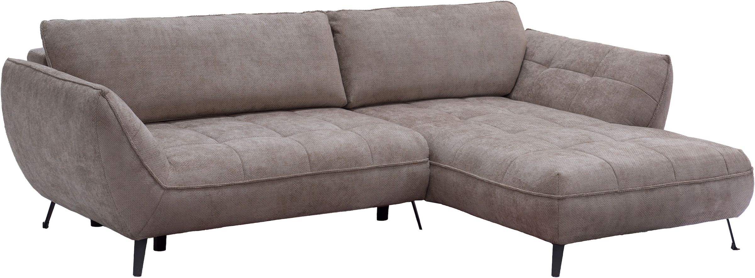 exxpo - sofa fashion Ecksofa »Samoa, bequem und modern, mit Easy-Lift-Bettfunktion, L-Form«, Ecksofa Samoa, inkl. Bettfunktion, Bettkasten und Rückenkissen