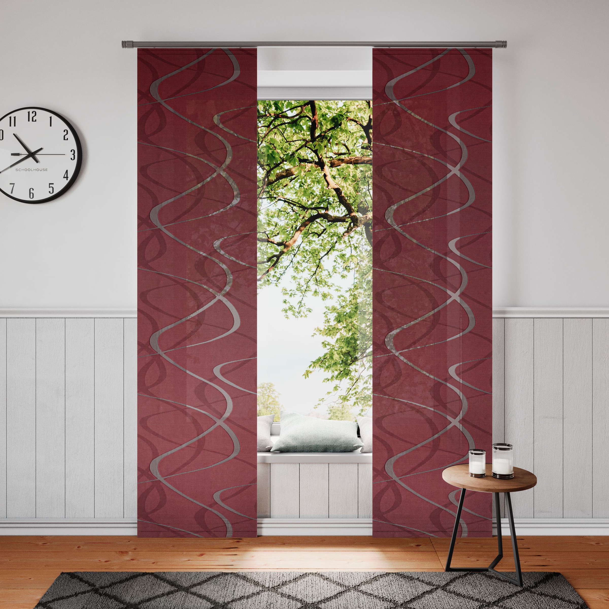 Neutex for you Schiebegardine "Pelotas" Klettband 1 Stk. tlg. inkl. Befesti günstig online kaufen