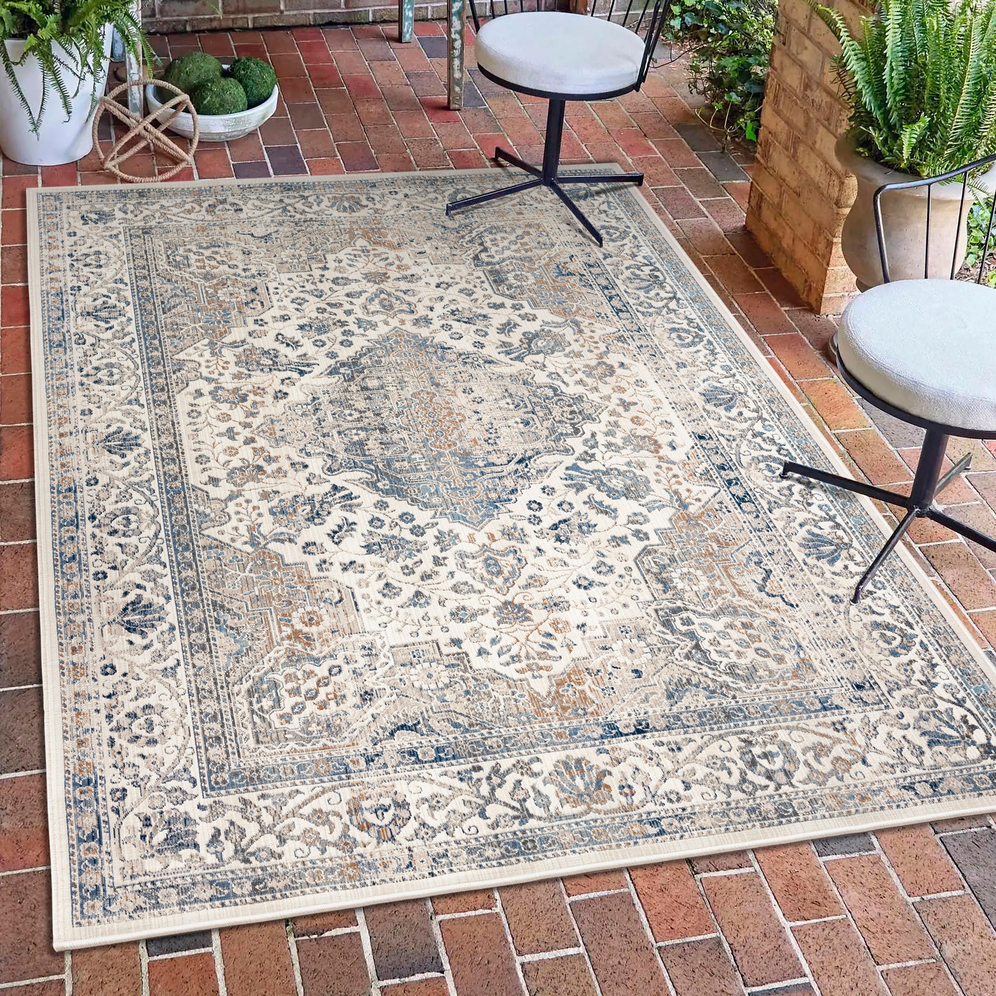 my home Teppich "Arik" rechteckig 4 mm Höhe Orient-Optik, Bordüre, pflegele günstig online kaufen