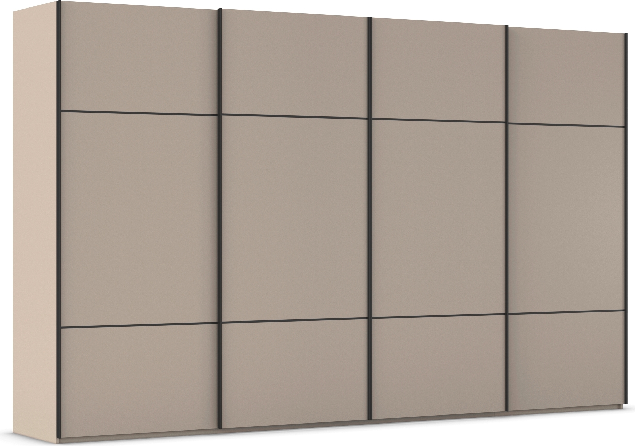 rauch 1100000002199 "Kleiderschrank Schrank Garderobe Schlafzimmerschrank SCALE-TRIO" edle dreigeteilte Front, 2 Zierleisten in Griff-Farbe MADE IN GERMANY